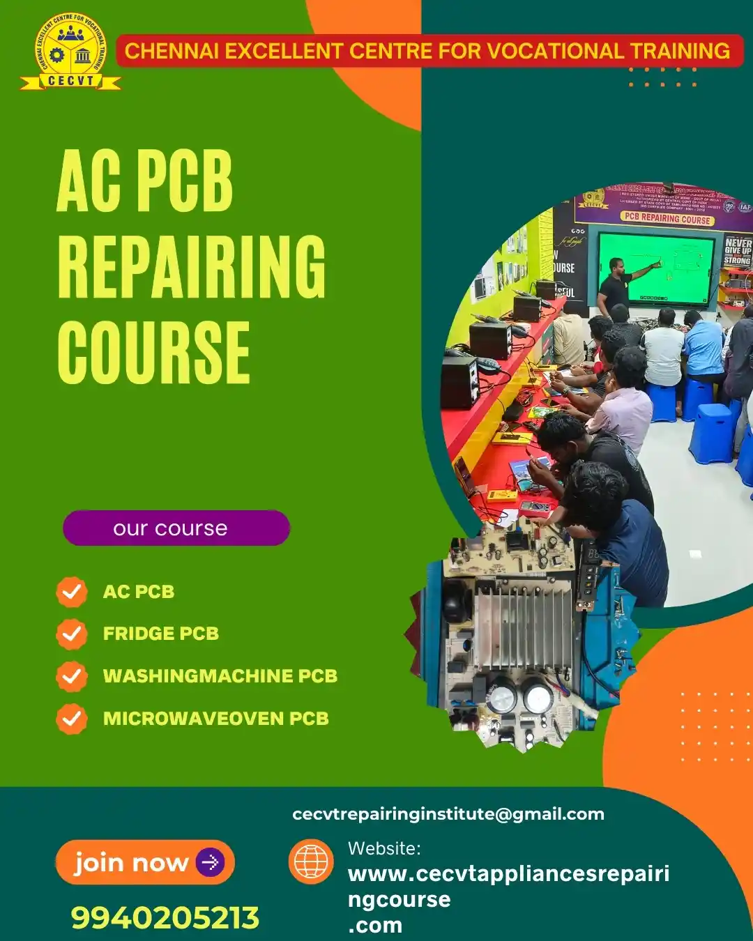 AC PCB Board Mechanic Course in Pauri Garhwal Uttarakhand