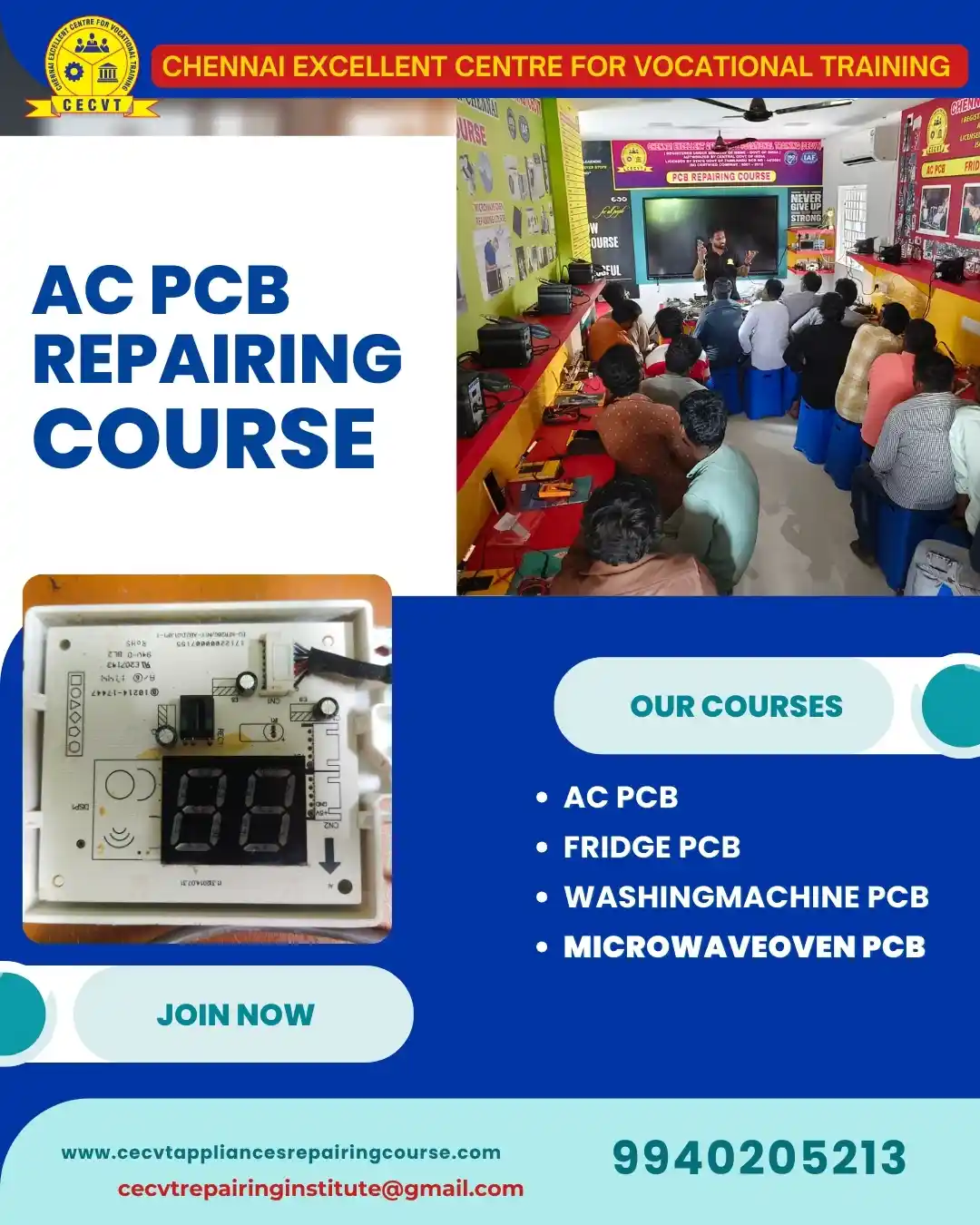 AC PCB Board Mechanic Course in Pauri Garhwal Uttarakhand