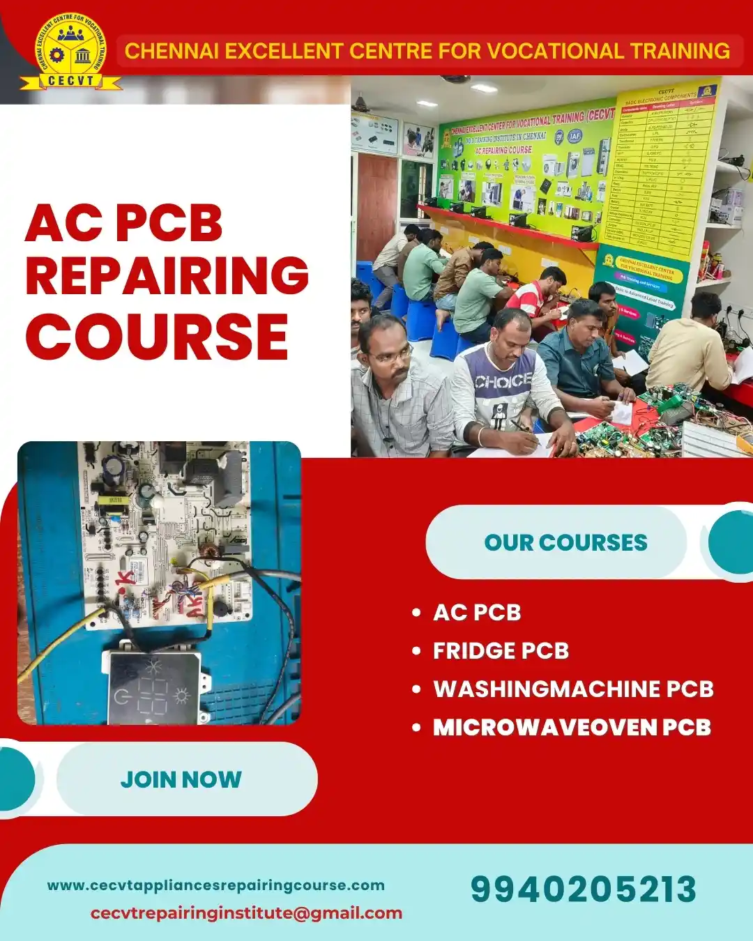 AC PCB Board Mechanic Course in Pithoragarh Uttarakhand