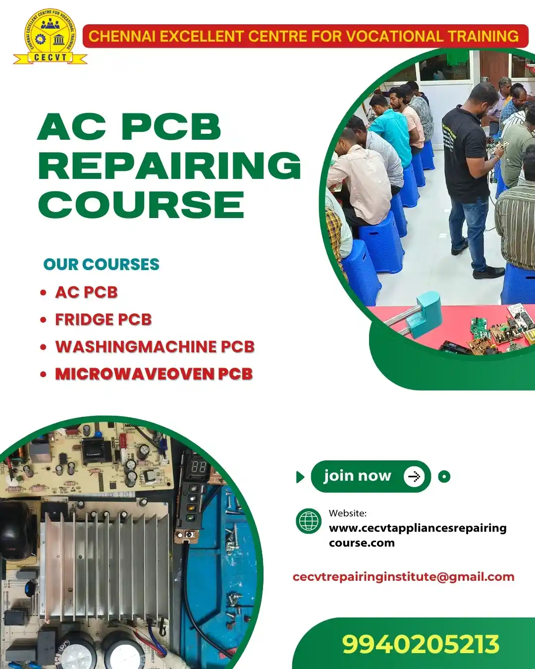 AC PCB Board Mechanic Course in Pithoragarh Uttarakhand