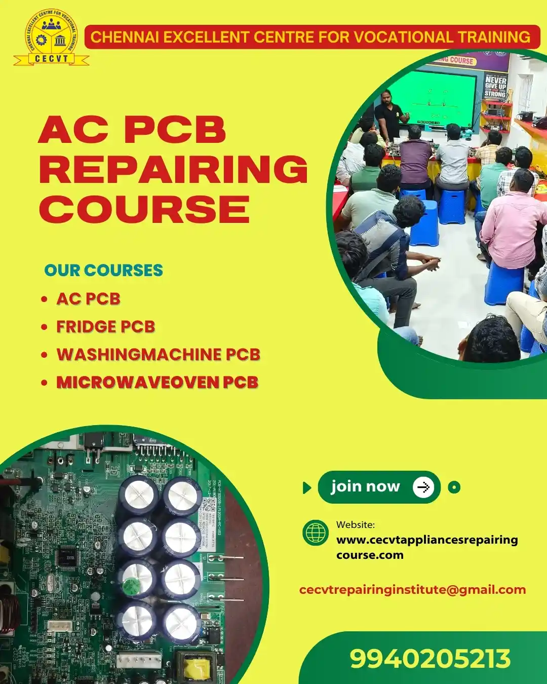 AC PCB Board Mechanic Course in Pithoragarh Uttarakhand