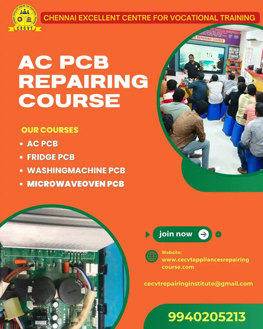 AC PCB Board Mechanic Course in Pithoragarh Uttarakhand