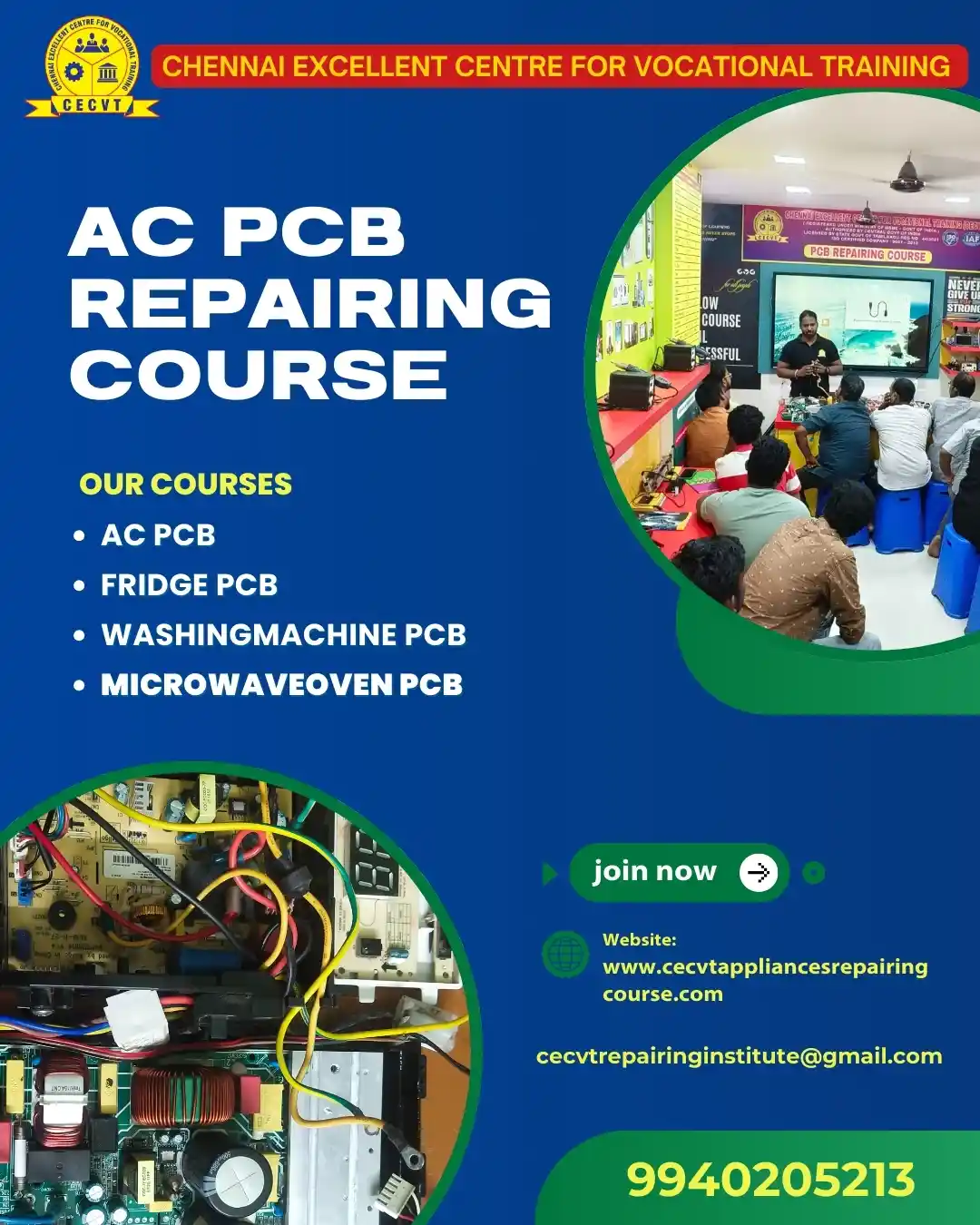 AC PCB Board Mechanic Course in Rudraprayag Uttarakhand