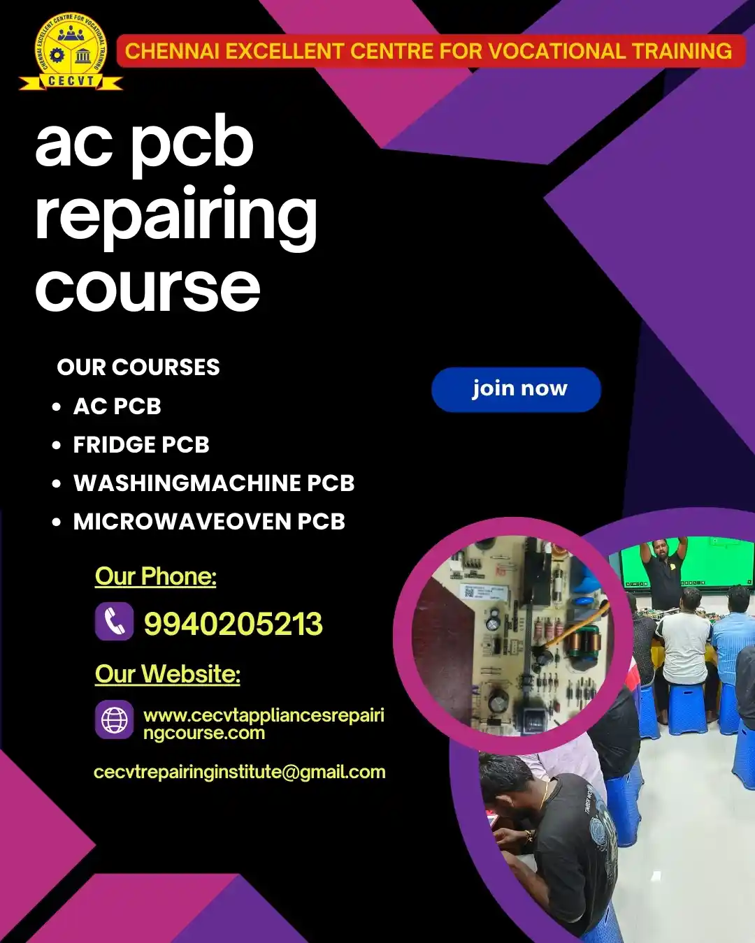 AC PCB Board Mechanic Course in Tehri Garhwal Uttarakhand