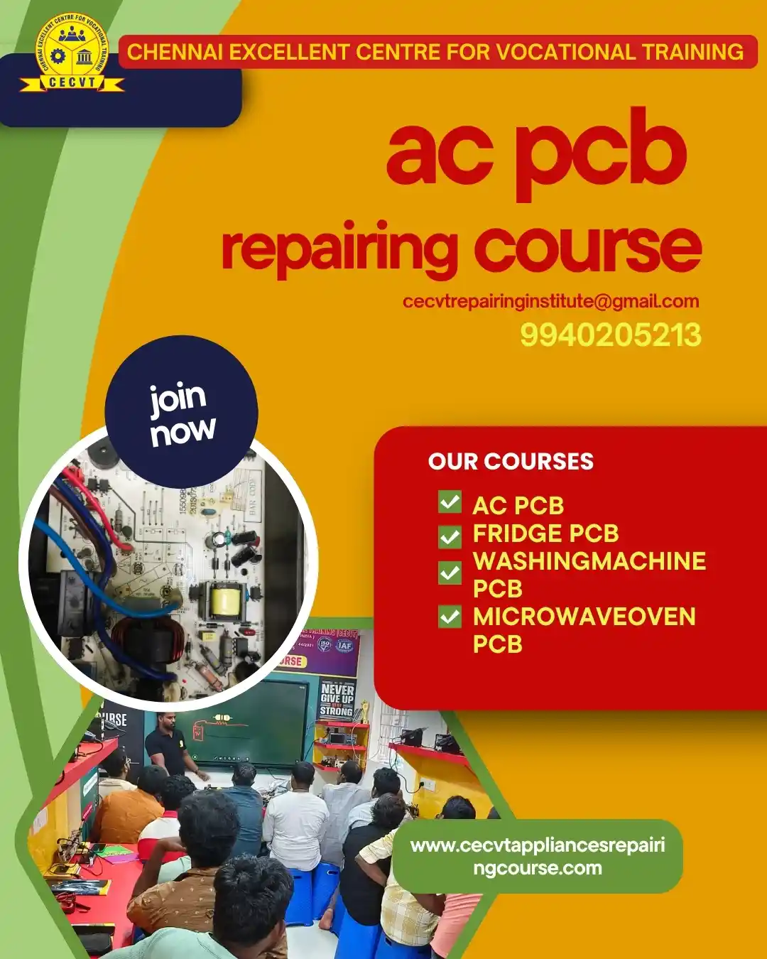 AC PCB Board Mechanic Course in Tehri Garhwal Uttarakhand
