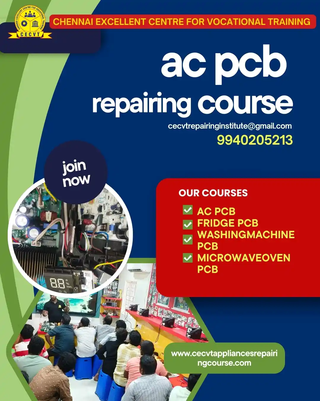 AC PCB Board Mechanic Course in Tehri Garhwal Uttarakhand