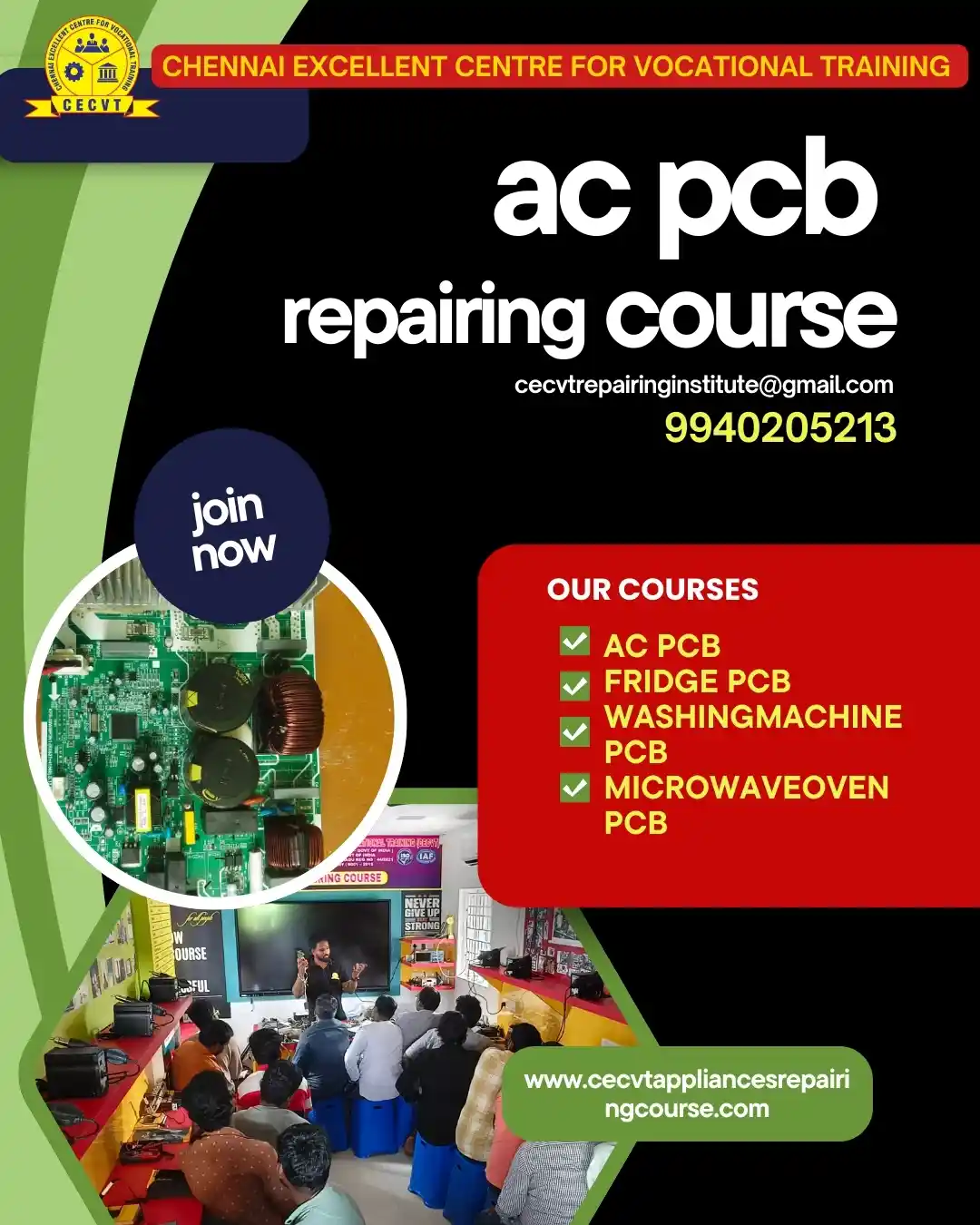 AC PCB Board Mechanic Course in Tehri Garhwal Uttarakhand