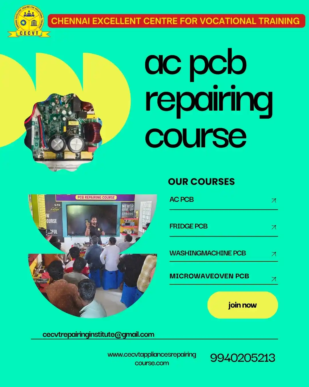 AC PCB Board Mechanic Course in Tehri Garhwal Uttarakhand