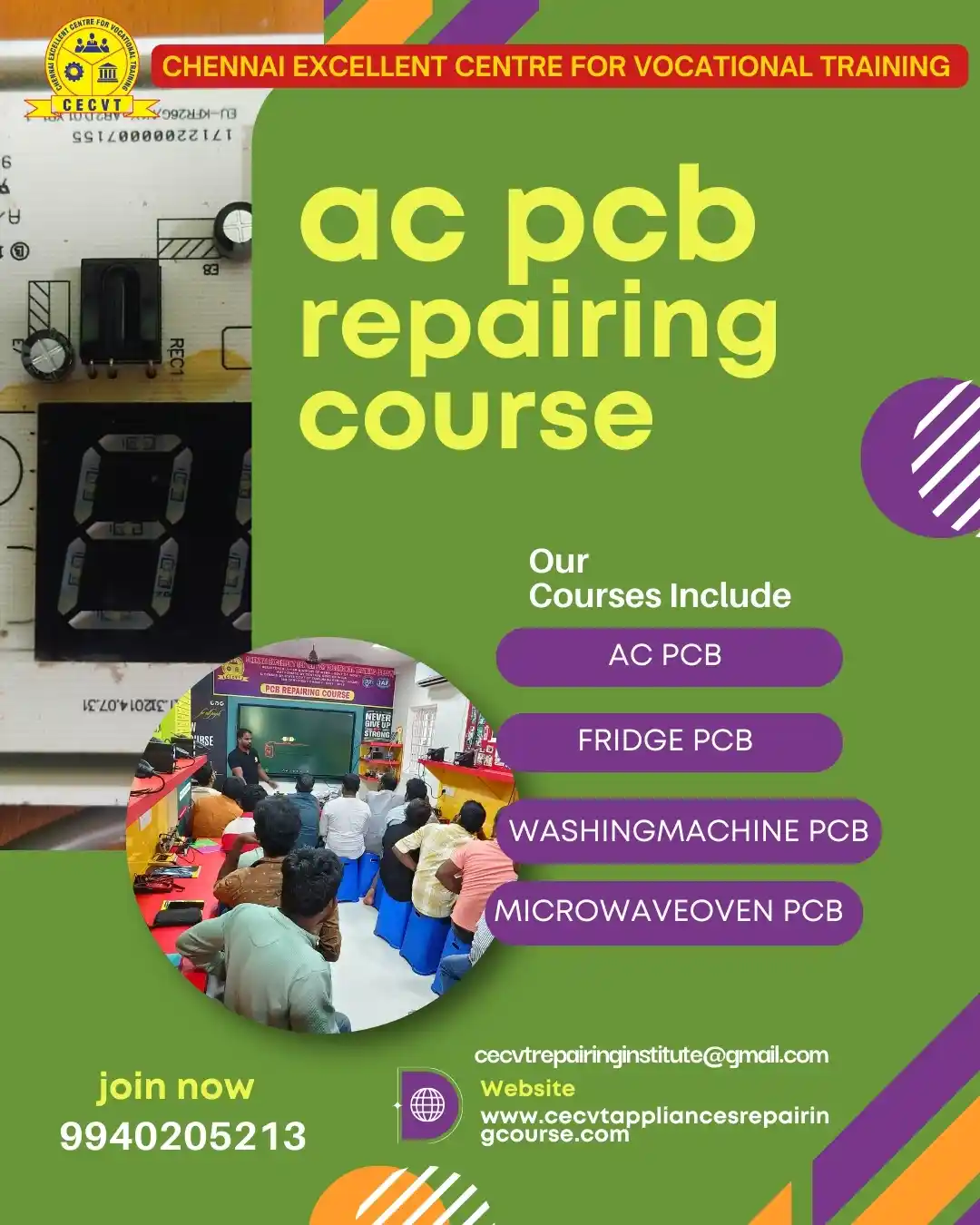 AC PCB Board Mechanic Course in Dhalai Tripura