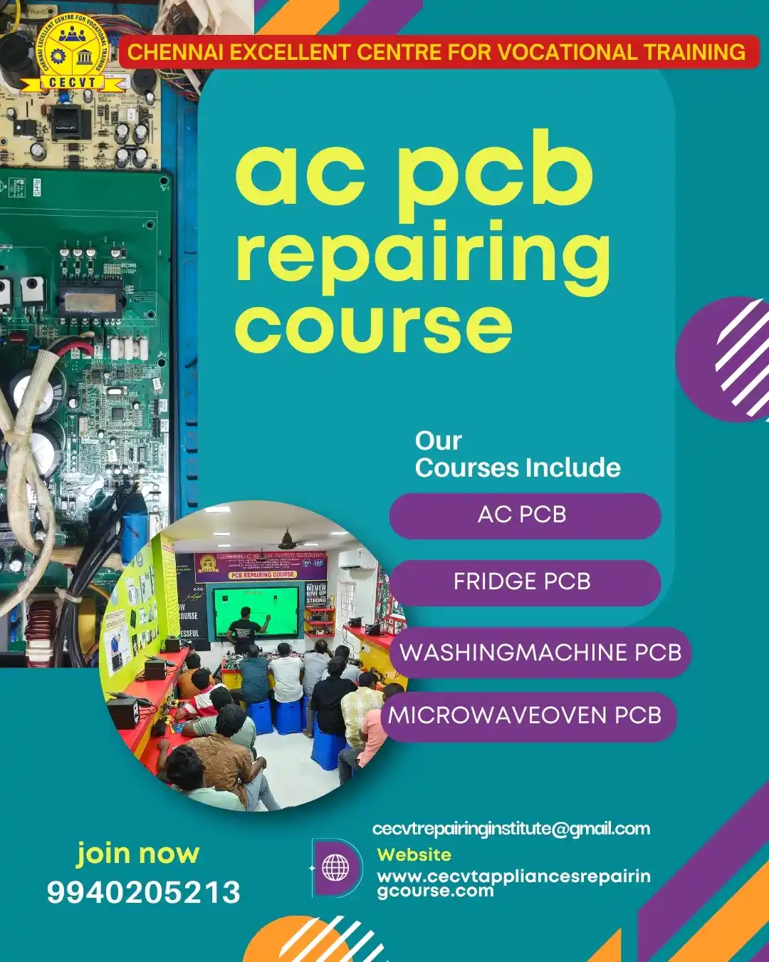 AC PCB Board Mechanic Course in Dhalai Tripura