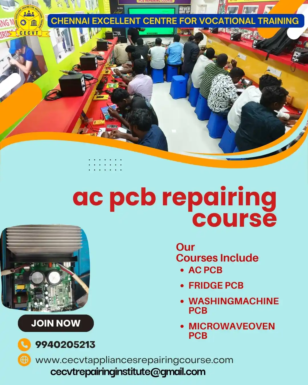 AC PCB Board Mechanic Course in Dhalai Tripura
