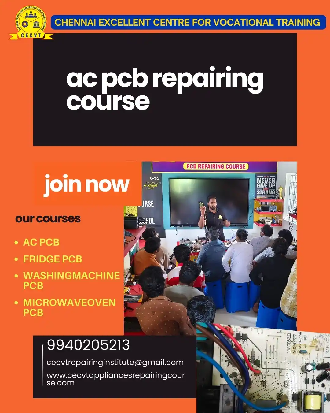 AC PCB Board Mechanic Course in Gomati Tripura