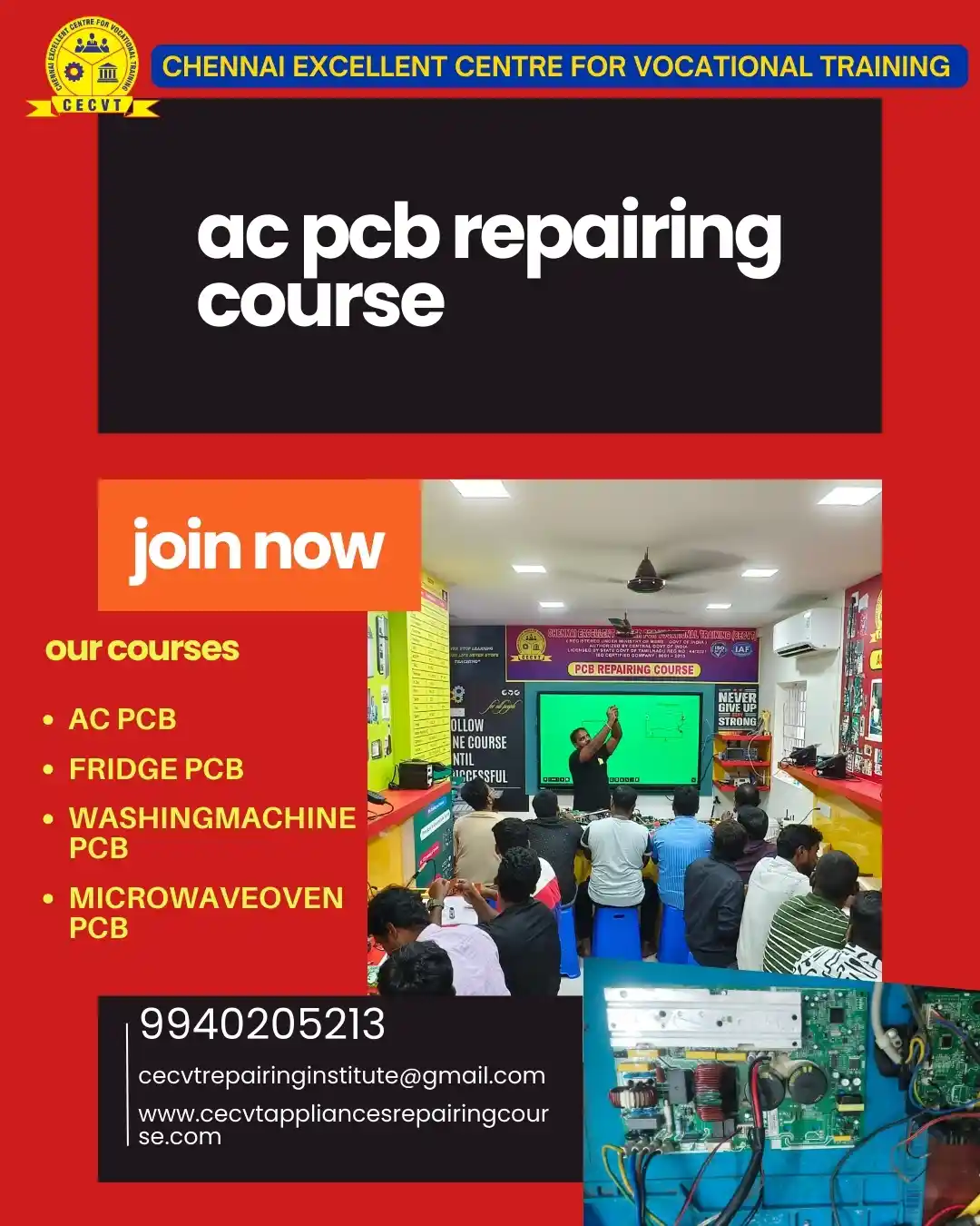AC PCB Board Mechanic Course in Gomati Tripura