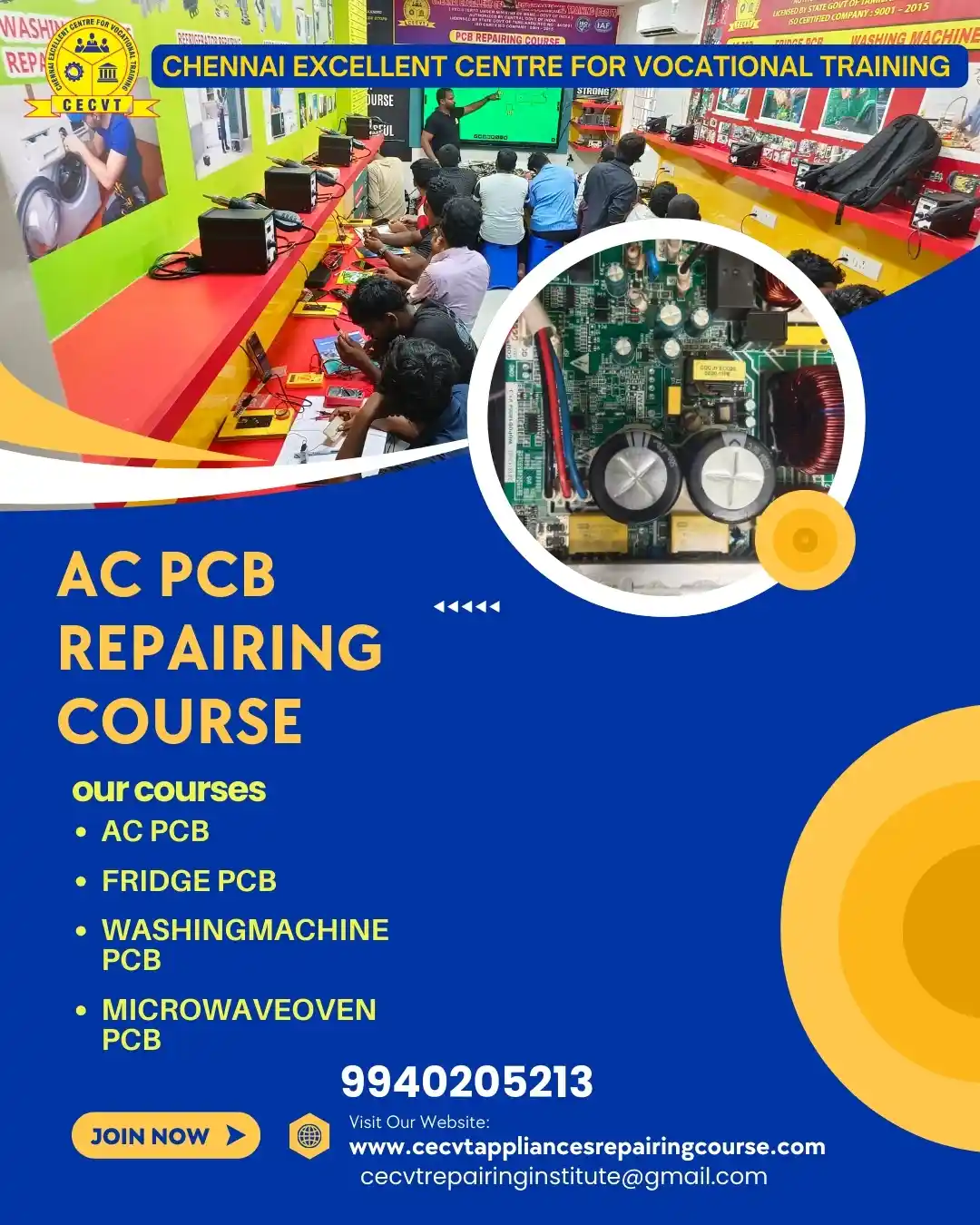 AC PCB Board Mechanic Course in Khowai Tripura