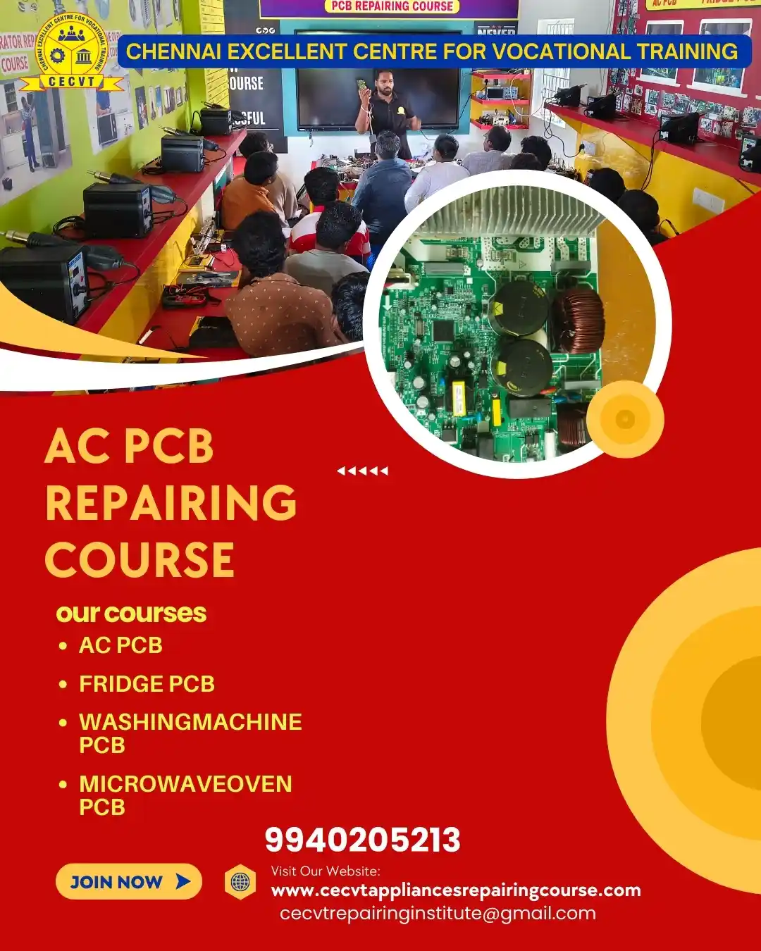 AC PCB Board Mechanic Course in Khowai Tripura