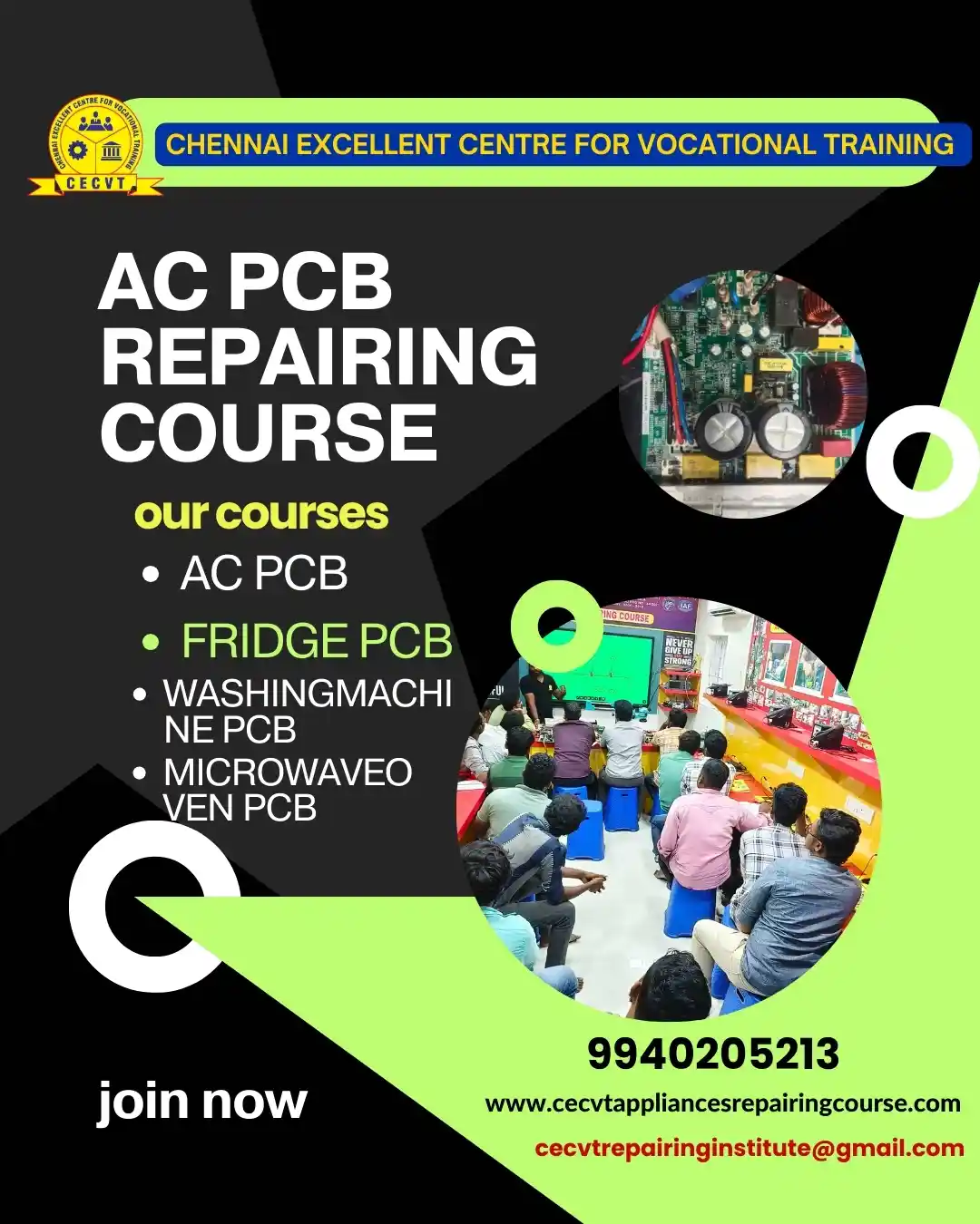 AC PCB Board Mechanic Course in Khowai Tripura