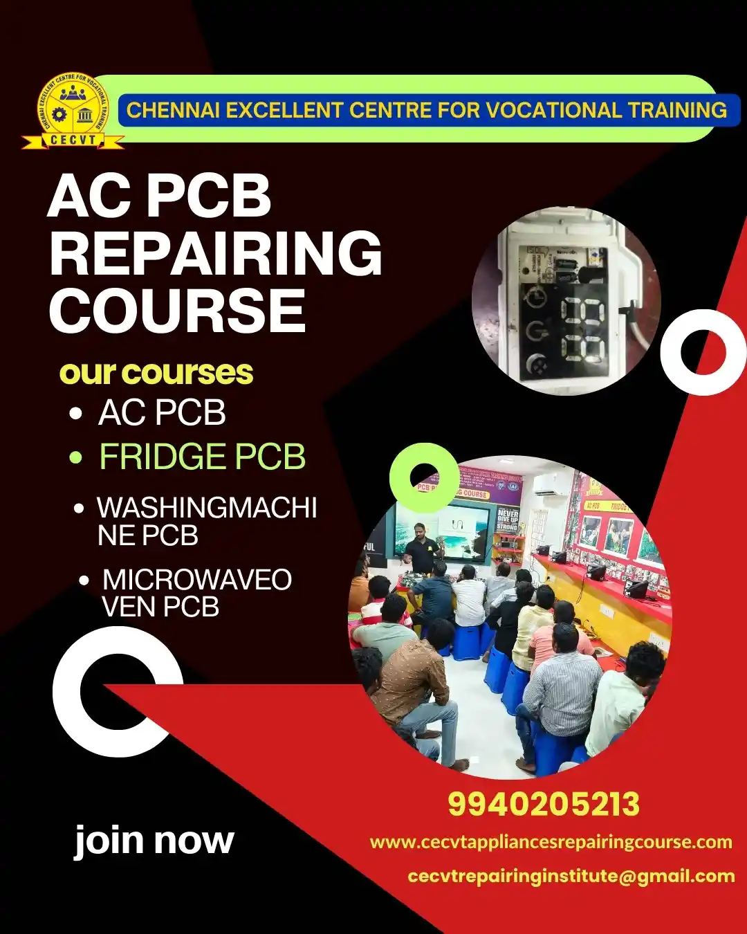 AC PCB Board Mechanic Course in Baran Rajasthan
