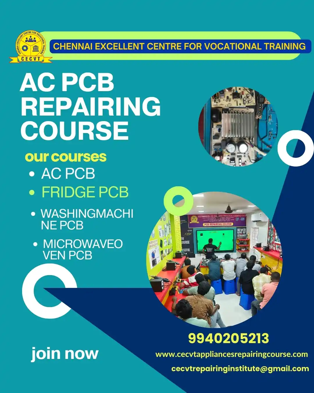 AC PCB Board Mechanic Course in Baran Rajasthan