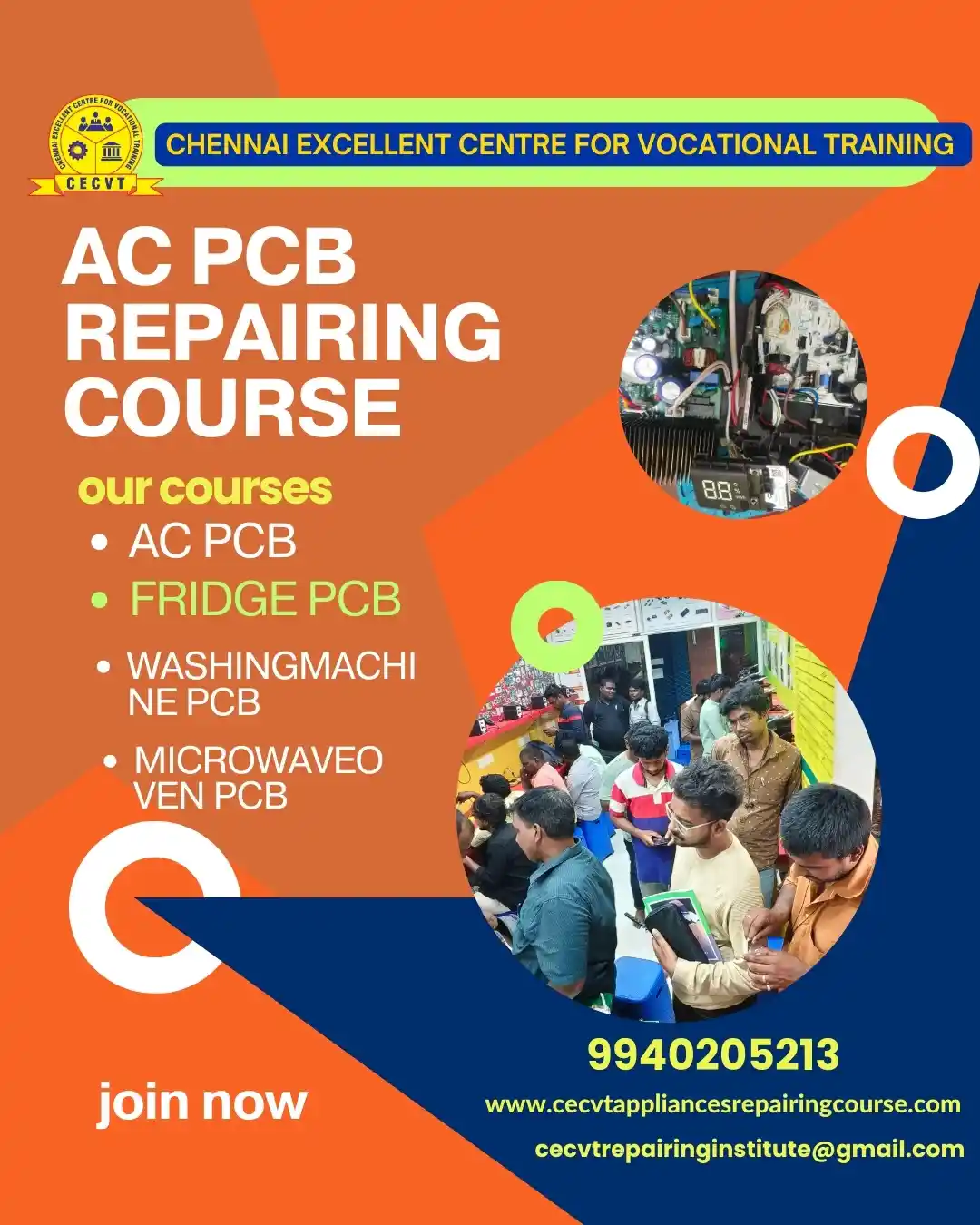 AC PCB Board Mechanic Course in Barmer Rajasthan