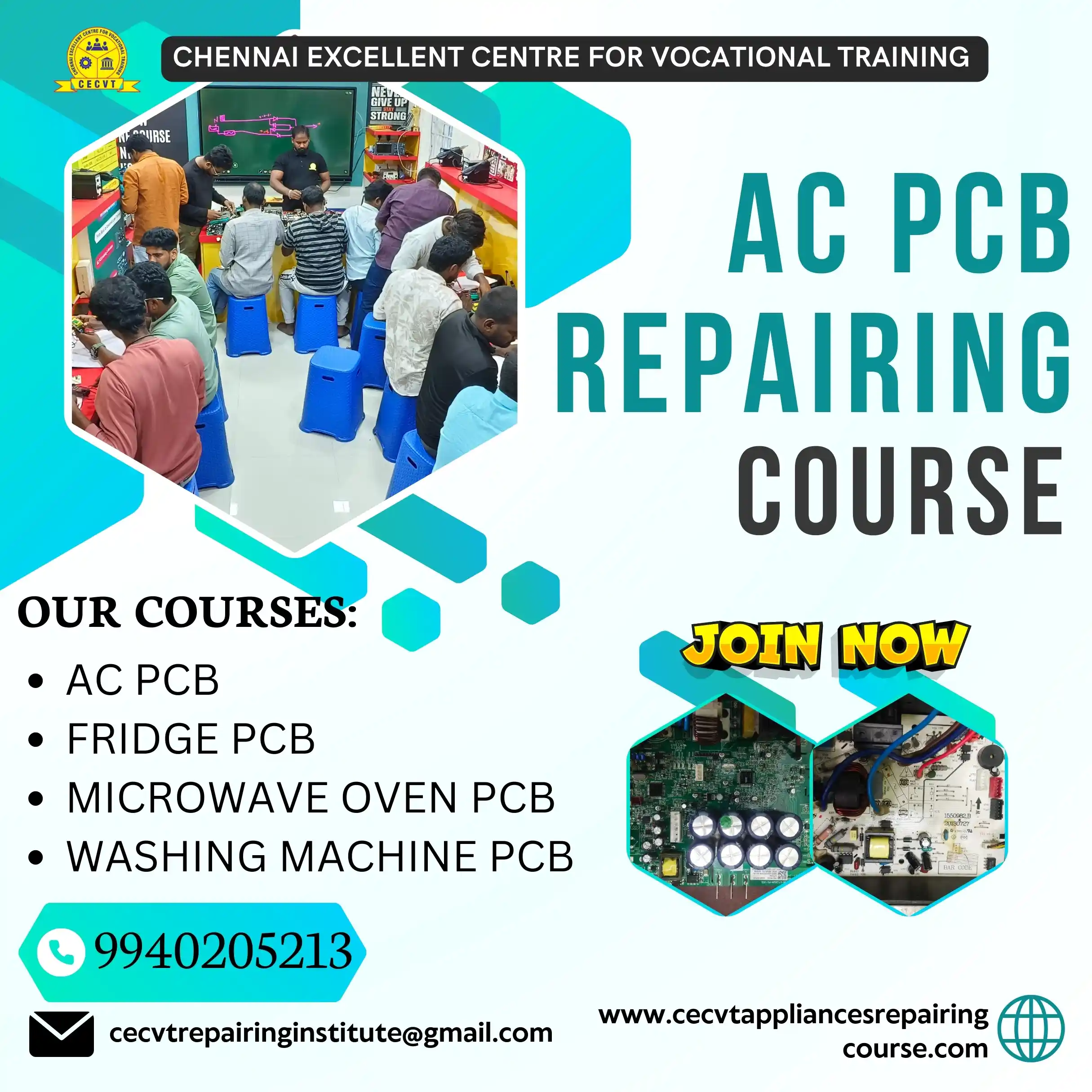 AC PCB Board Mechanic Course in Bharatpur Rajasthan
