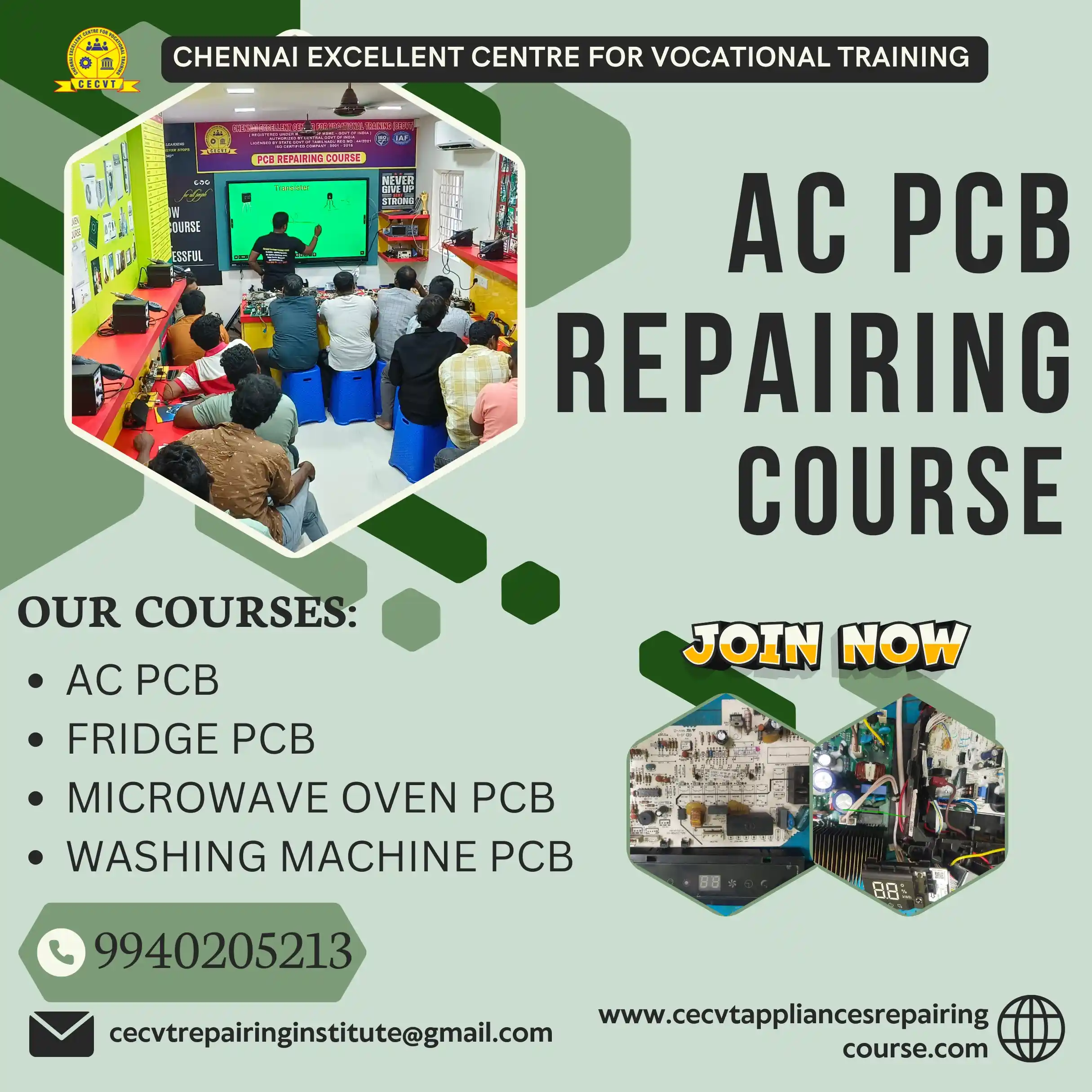 AC PCB Board Mechanic Course in Bharatpur Rajasthan