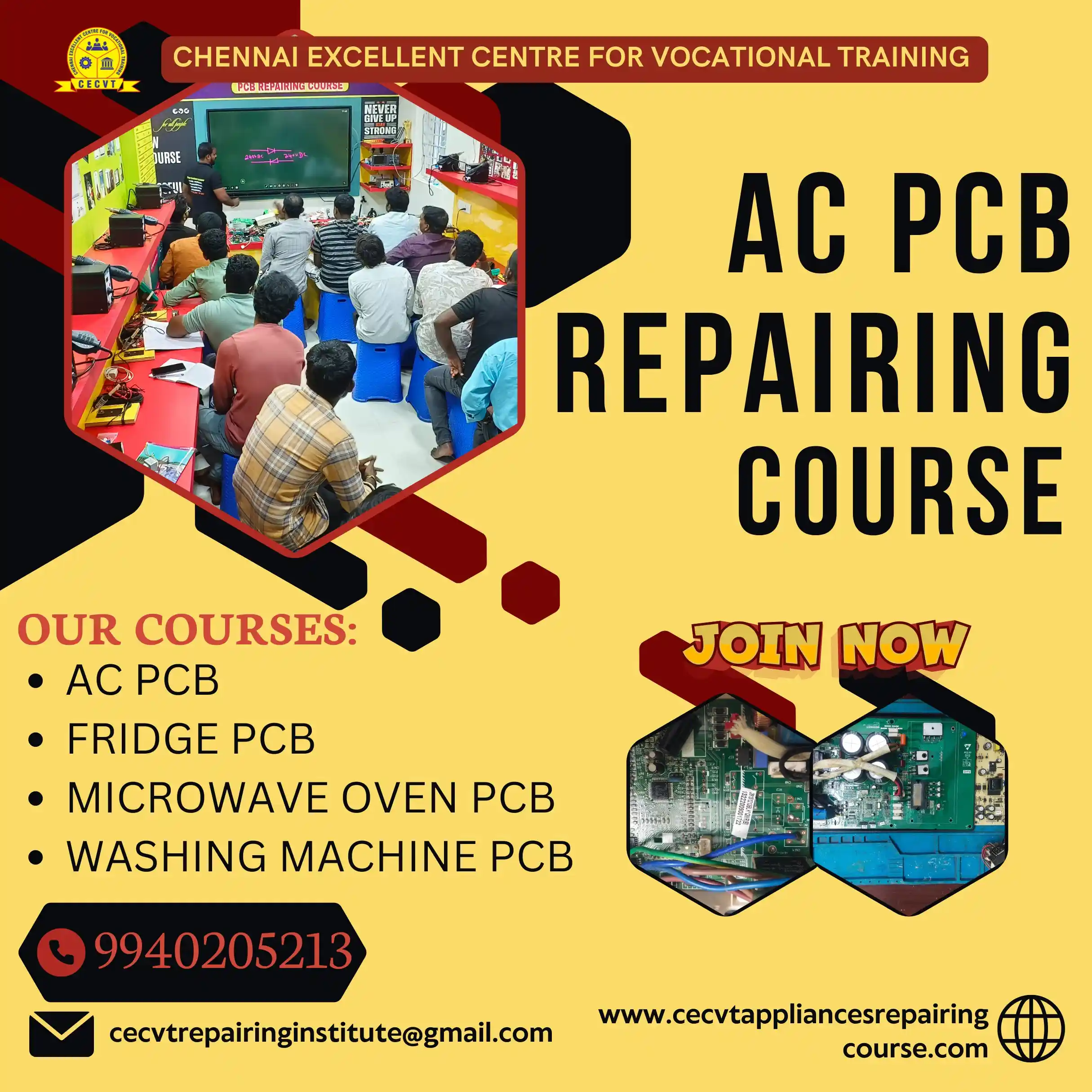 AC PCB Board Mechanic Course in Bharatpur Rajasthan