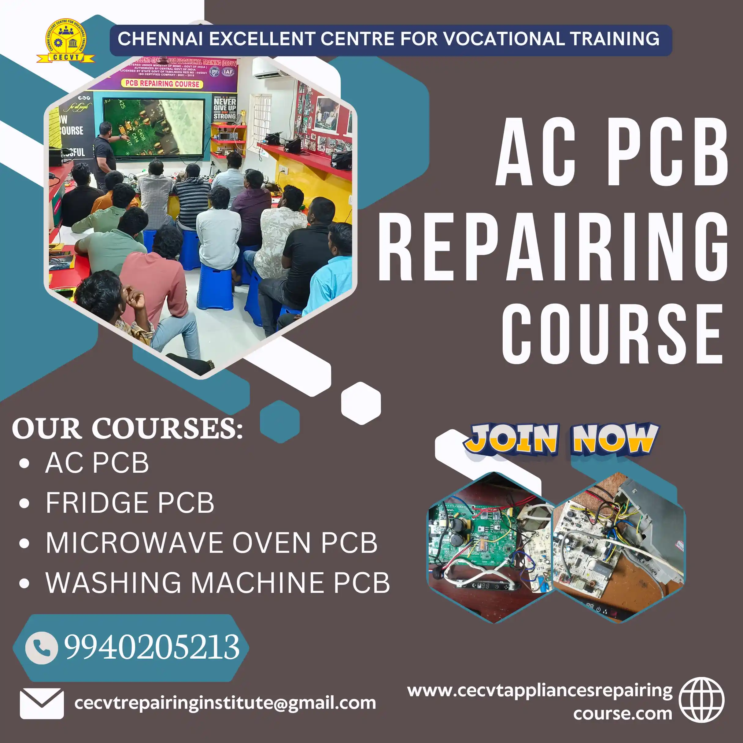 AC PCB Board Mechanic Course in Bhilwara Rajasthan
