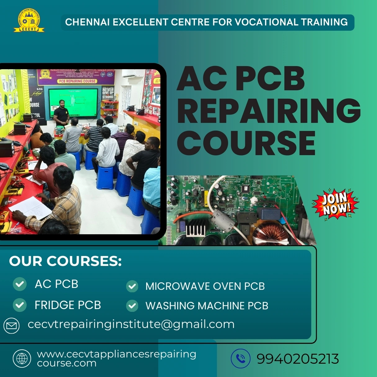 AC PCB Repairing Course in Gandhinagar, Gujarat