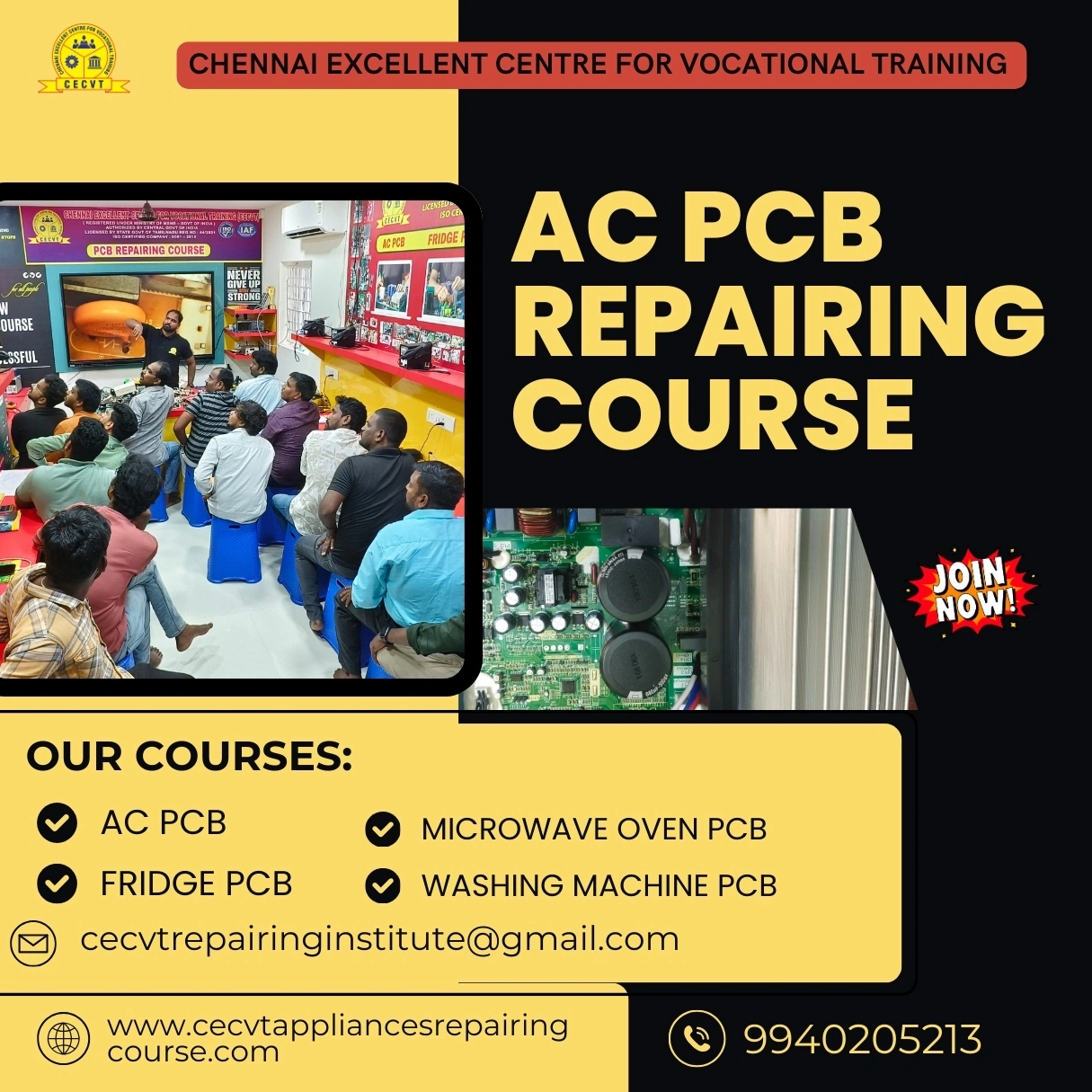 AC PCB Repairing Course in Gandhinagar, Gujarat