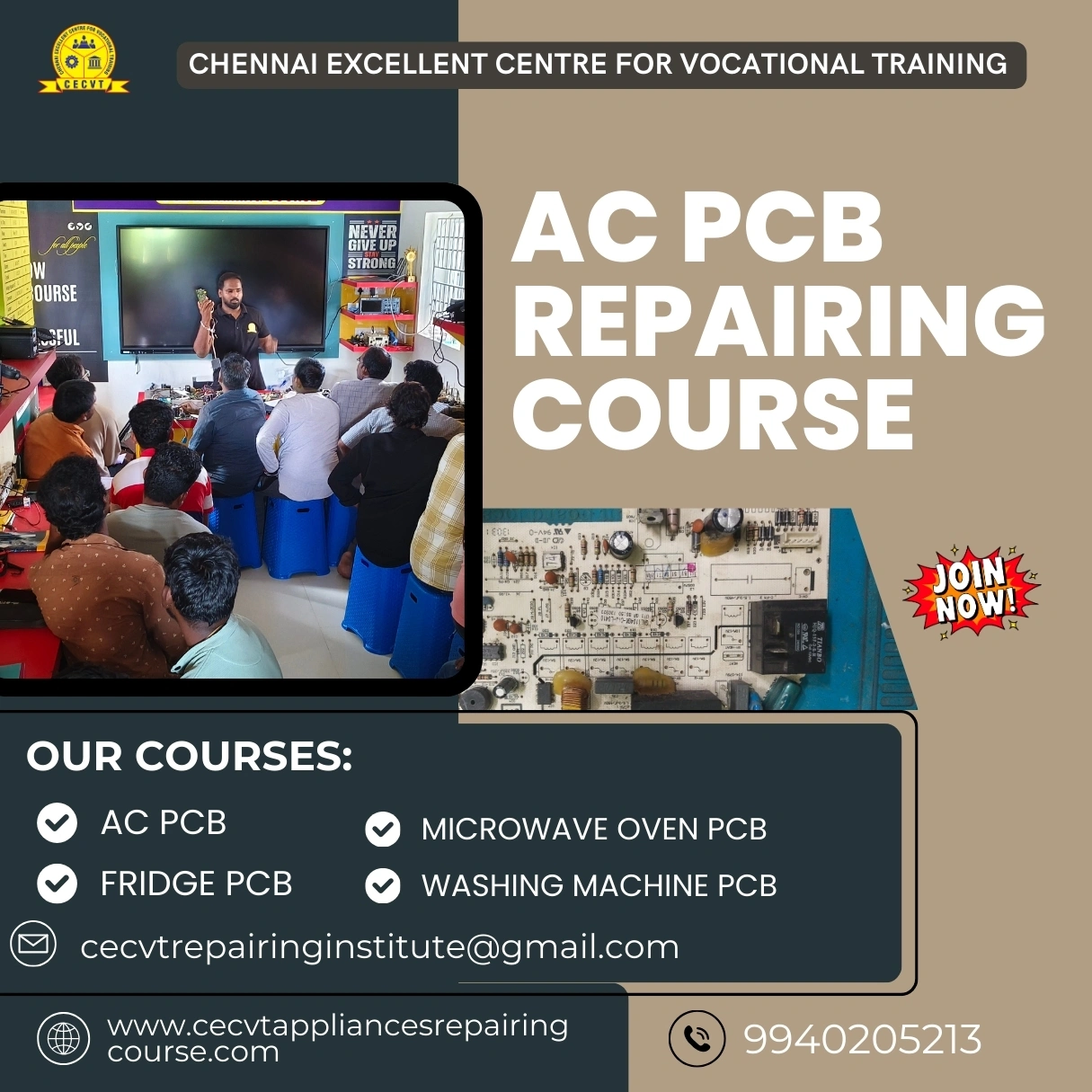 AC PCB Repairing Course in Gandhinagar, Gujarat