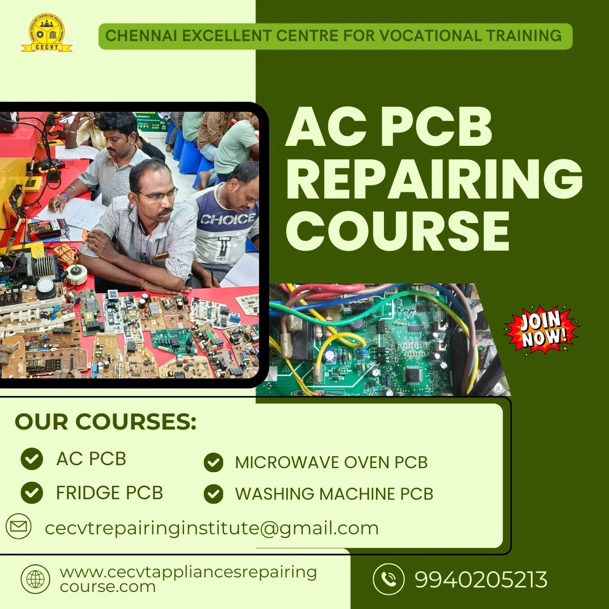 AC PCB Repairing Course in Gandhinagar, Gujarat