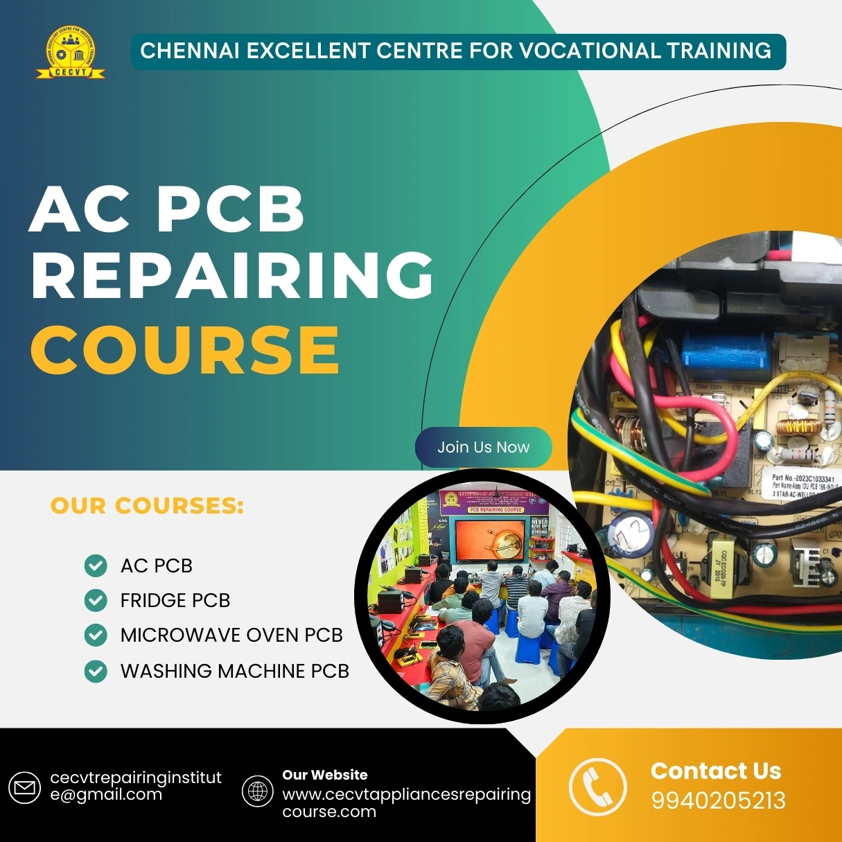 AC PCB Repairing Course in Gandhinagar, Gujarat