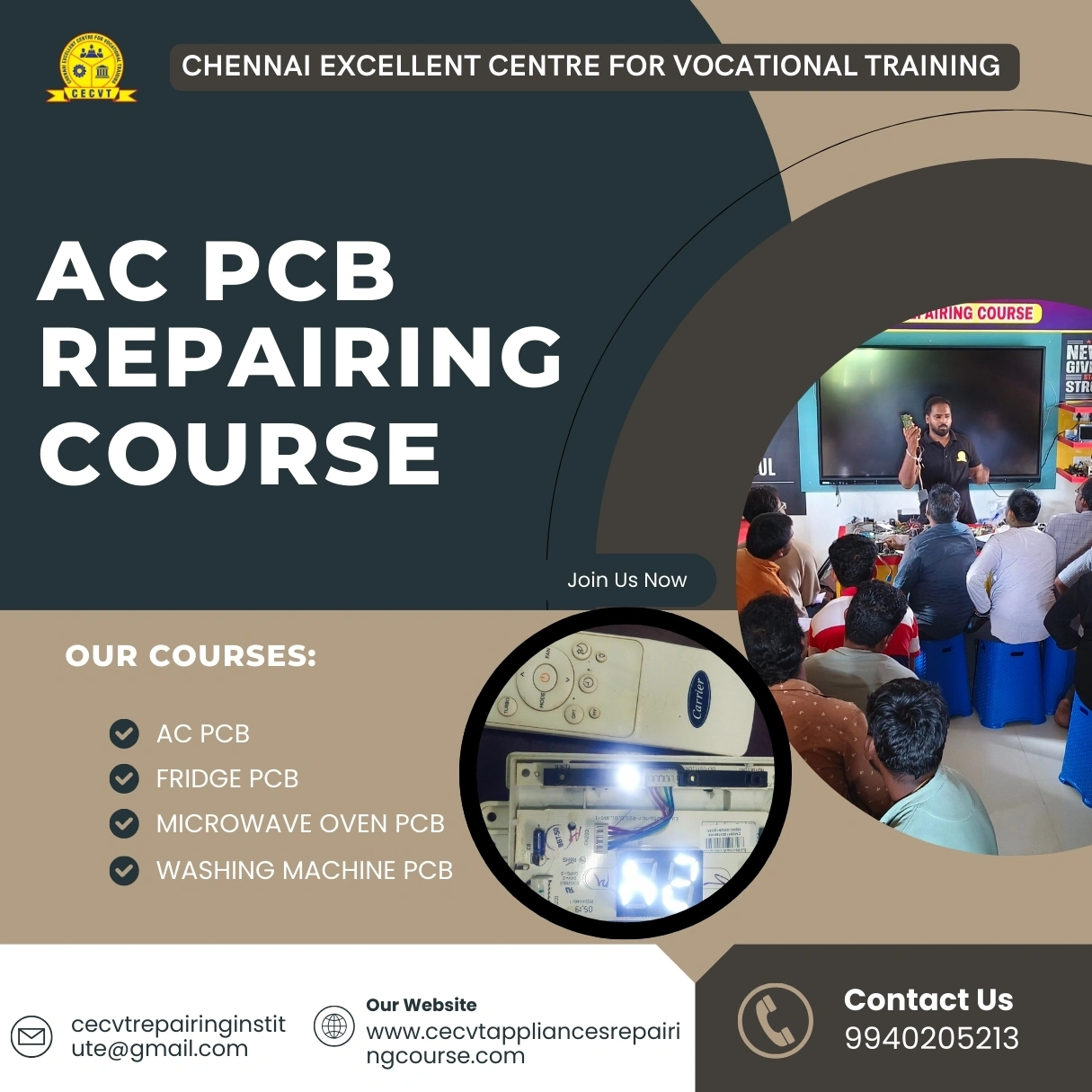 AC PCB Repairing Course in Gir Somnath, Gujarat