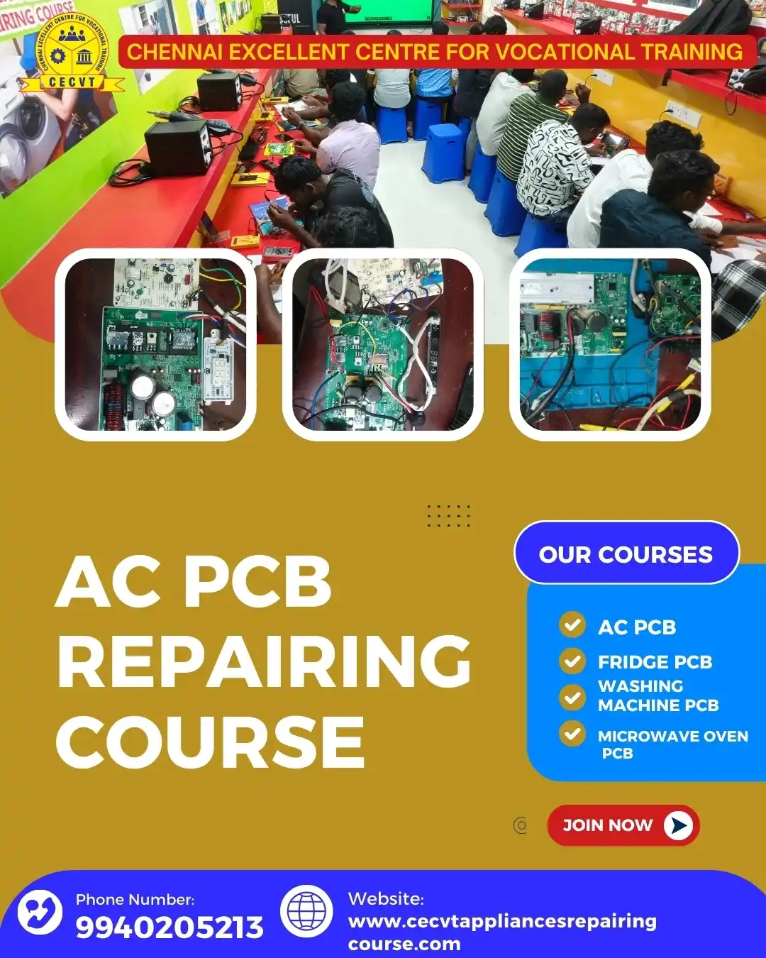 AC PCB Repairing Course in Upper Siang, Arunachal Pradesh