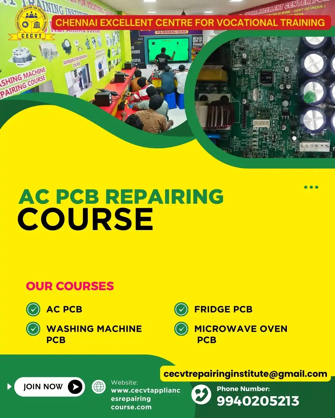 AC PCB Repairing Course in Upper Subansiri, Arunachal Pradesh