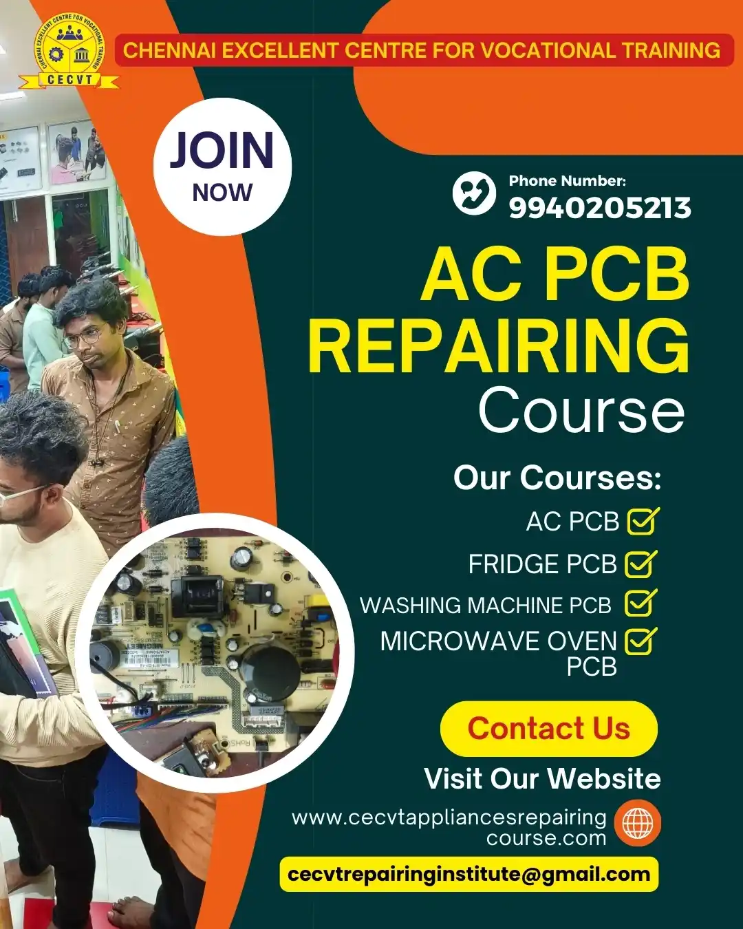 AC PCB Repairing Course in West Siang, Arunachal Pradesh