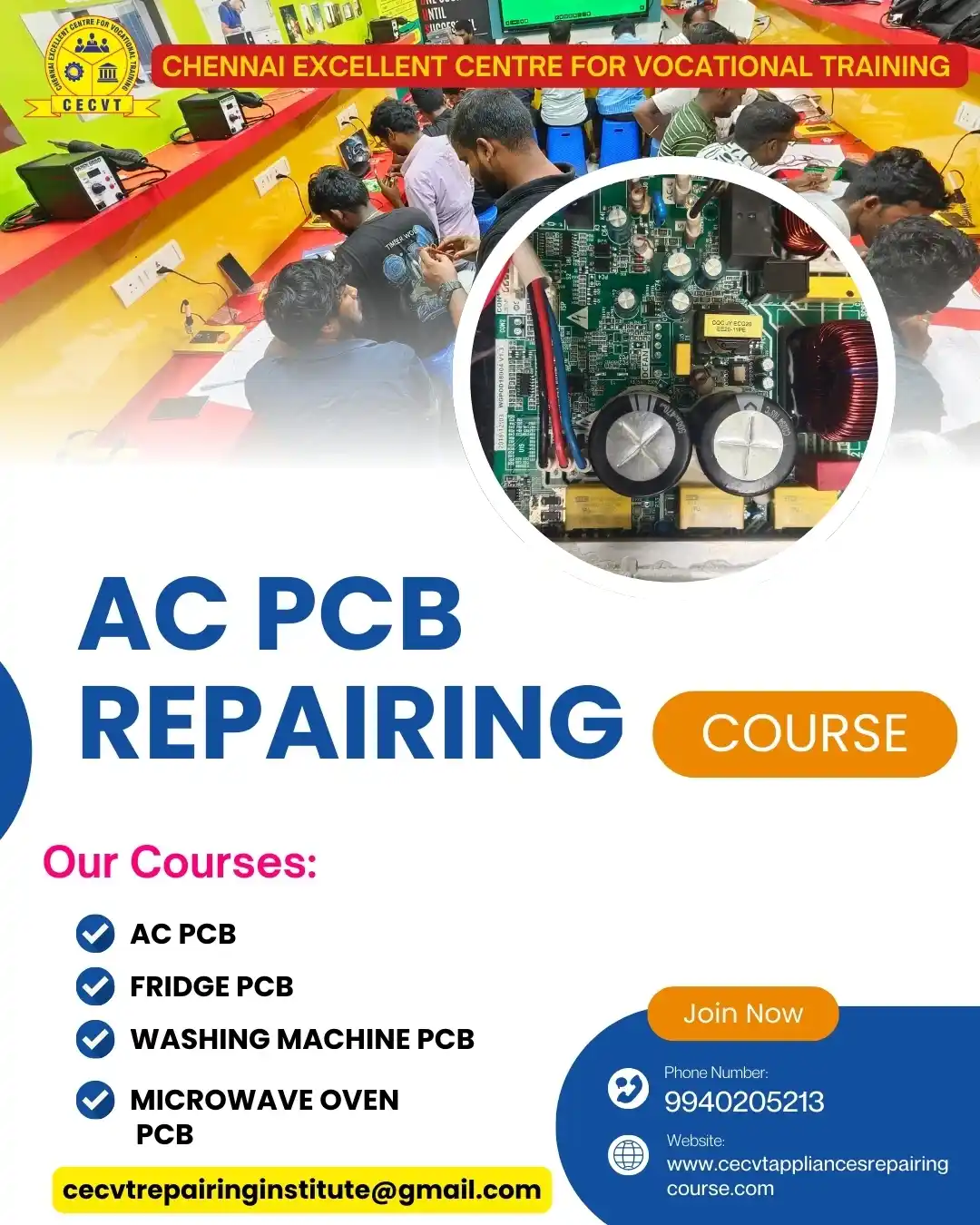 AC PCB Repairing Course in West Siang, Arunachal Pradesh