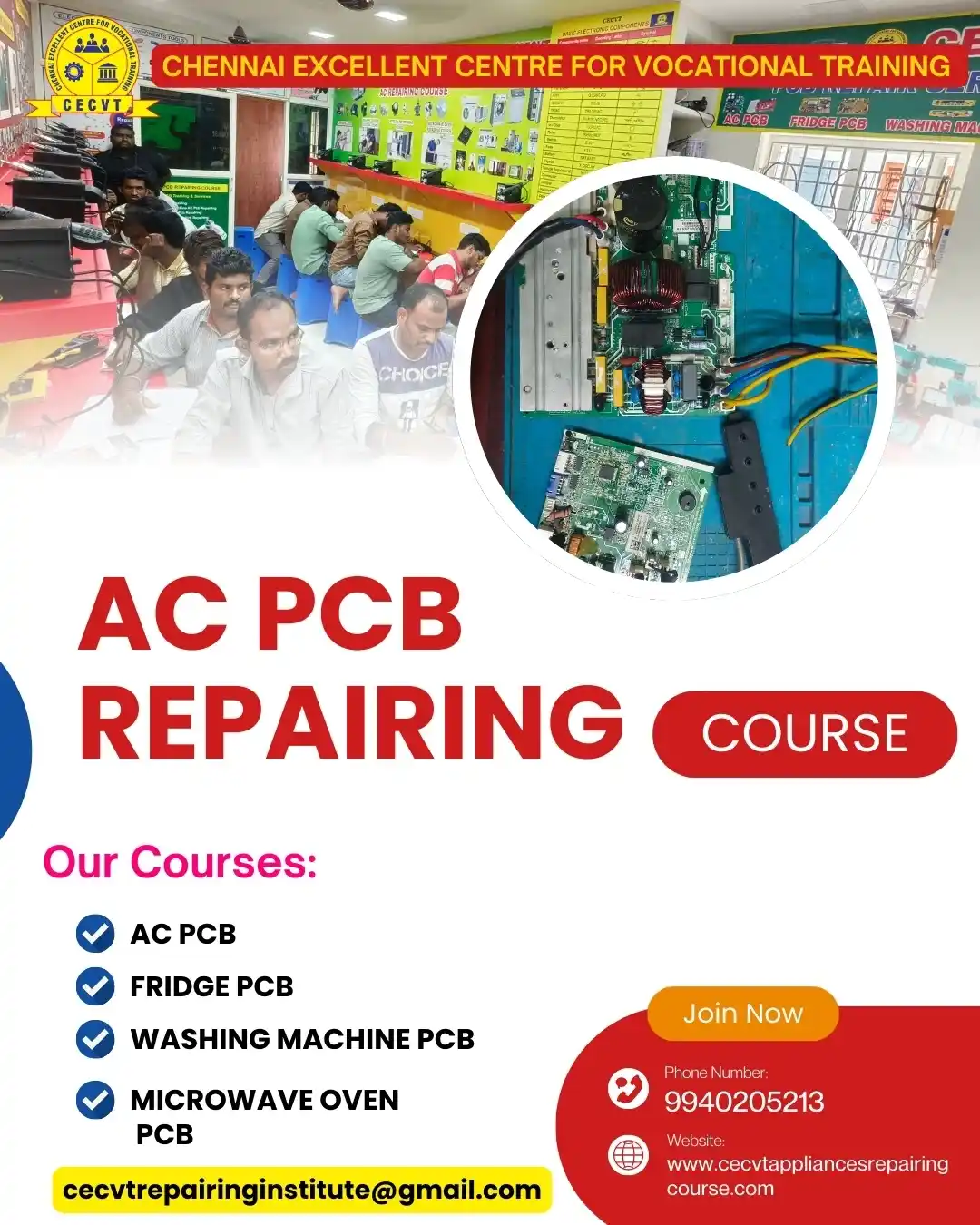 AC PCB Repairing Course in West Siang, Arunachal Pradesh