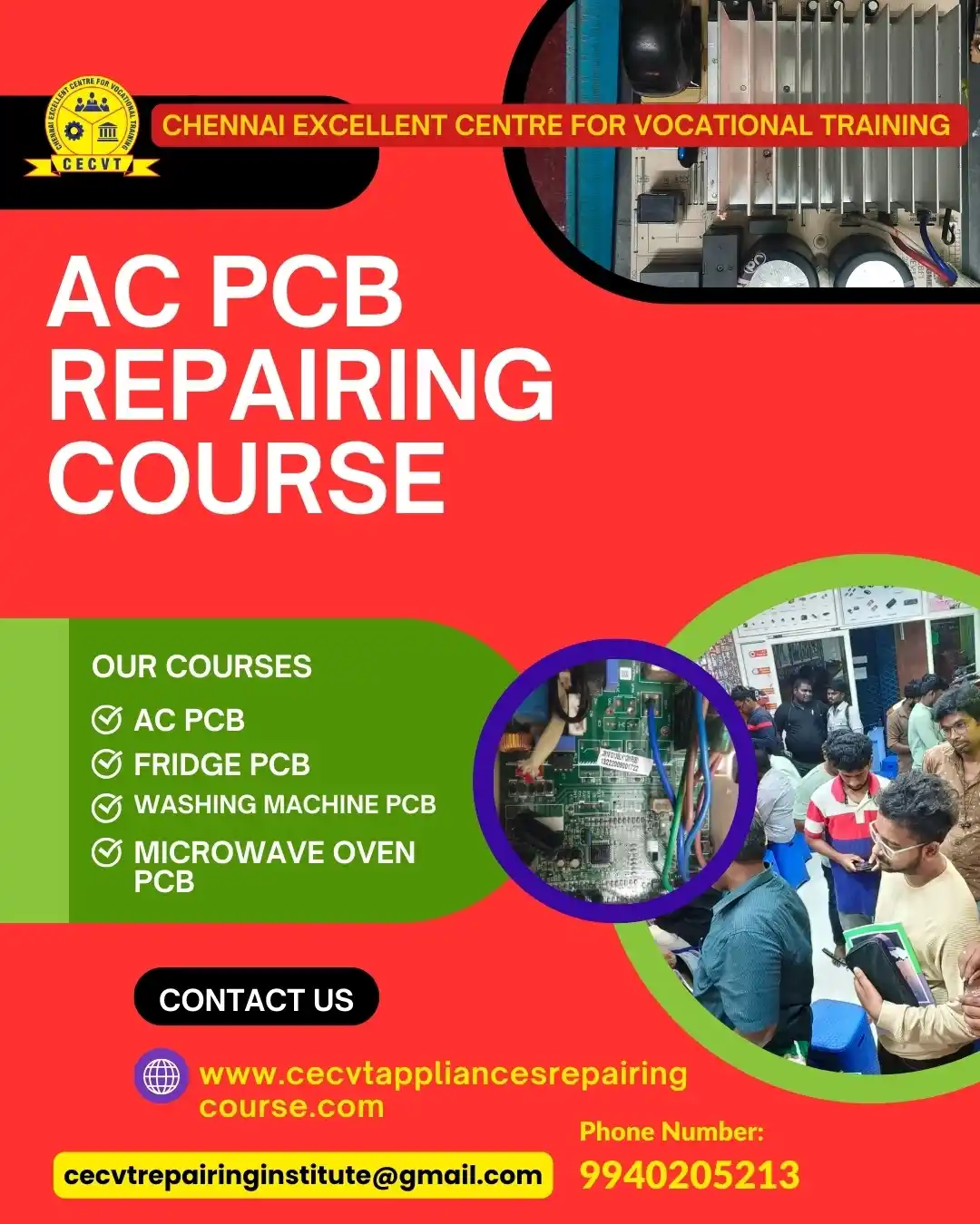 AC PCB Repairing Course in Bairia - Uttar Pradesh