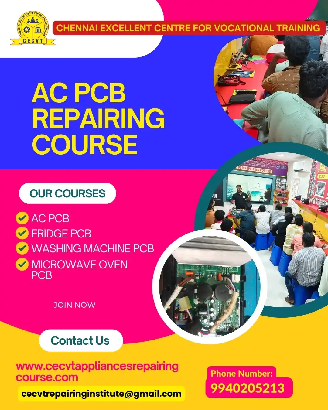 AC PCB Repairing Course in Bairia - Uttar Pradesh