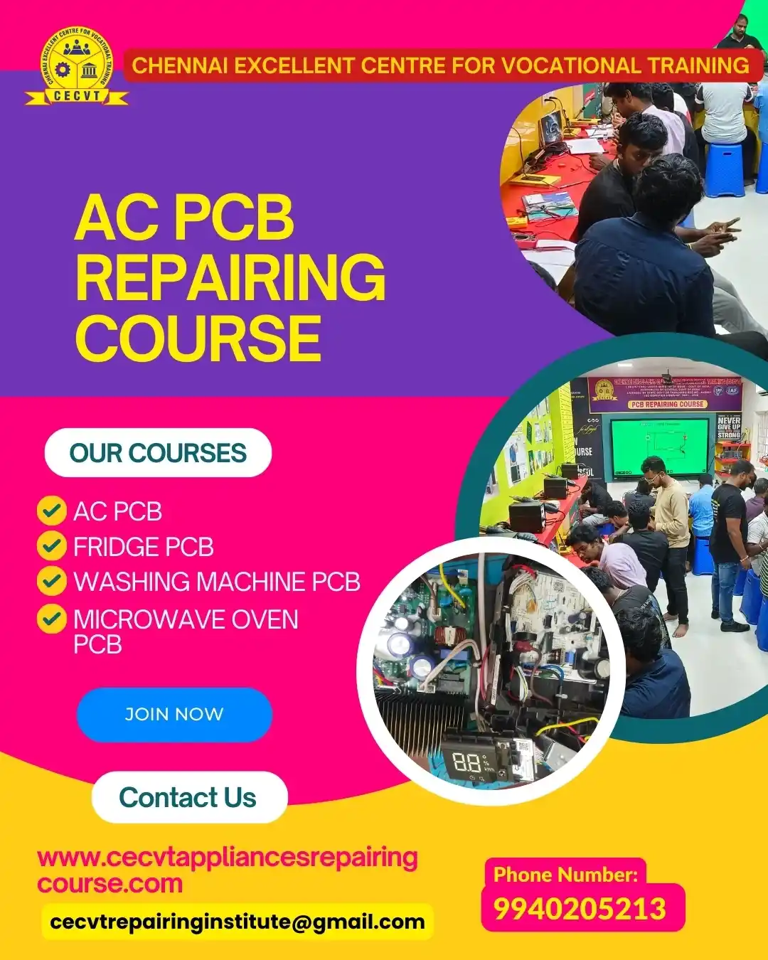 AC PCB Repairing Course in Bairia - Uttar Pradesh
