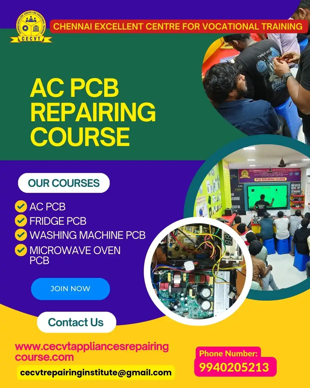 AC PCB Repairing Course in Bairia - Uttar Pradesh