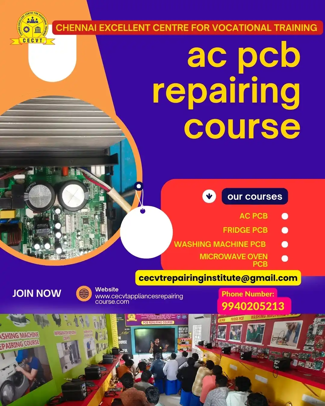 AC PCB Repairing Course in Bansdih