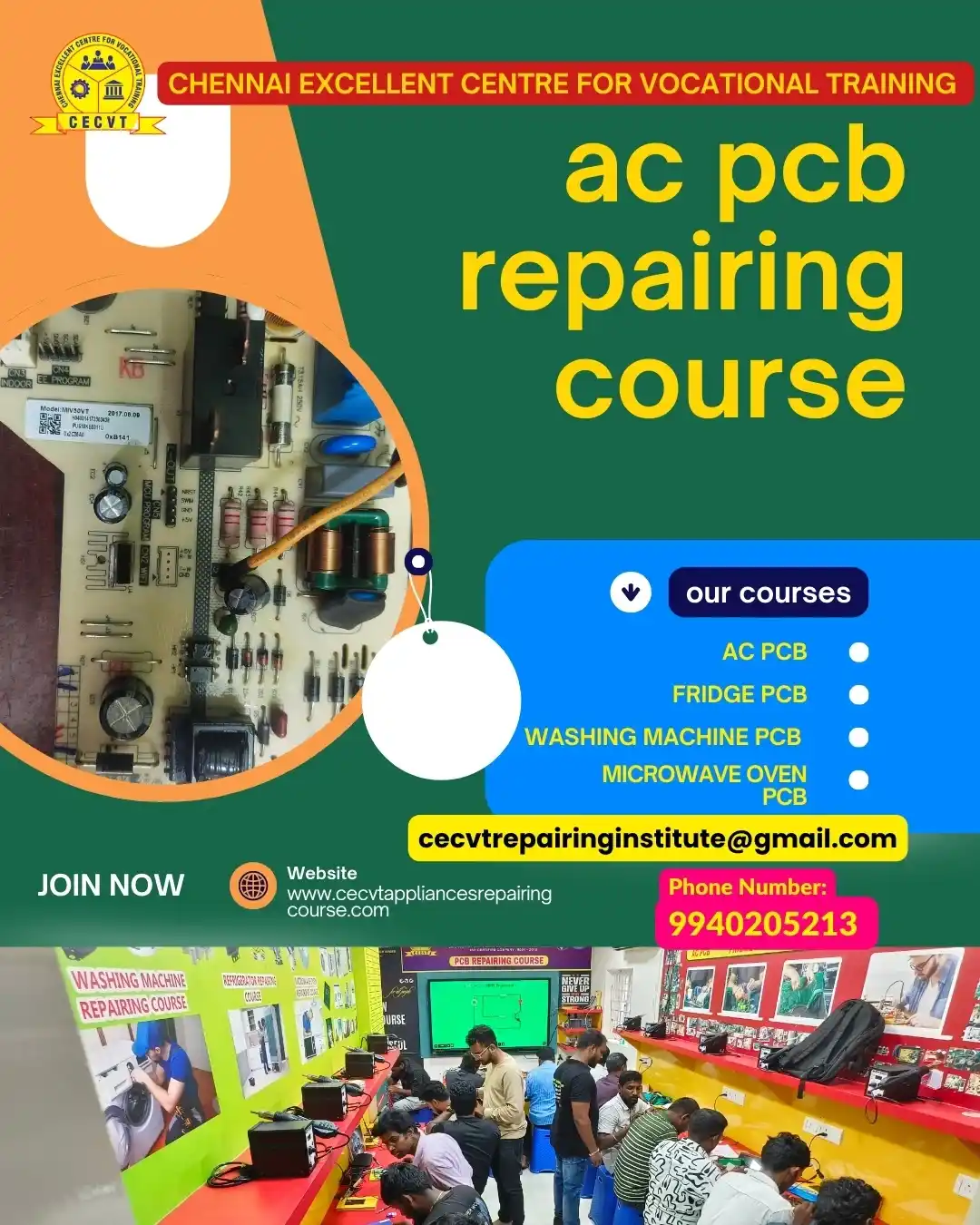 AC PCB Repairing Course in Bansdih
