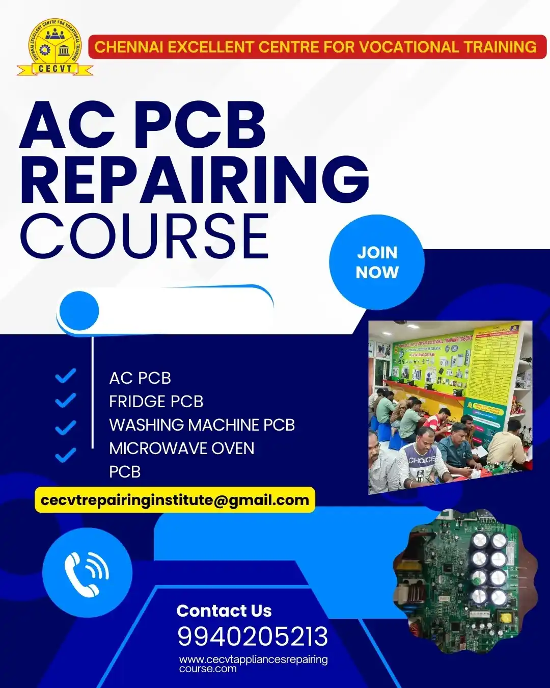 AC PCB Repairing Course in Bansdih