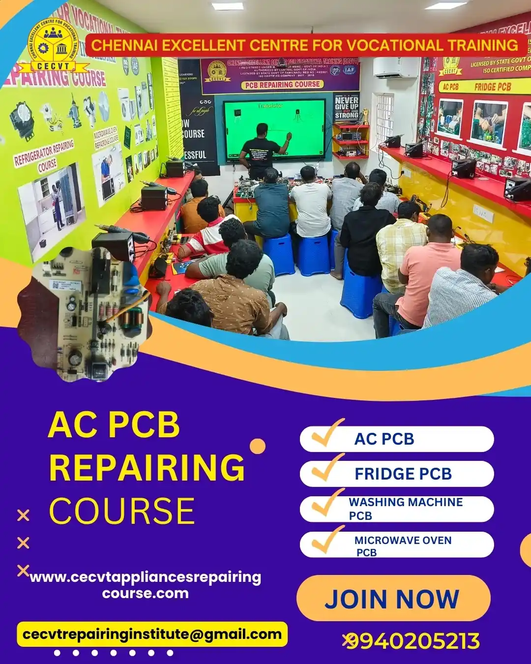 AC PCB Repairing Course in Baraut