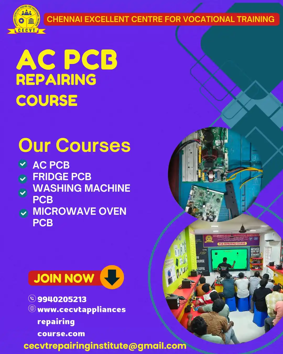 AC PCB Board Mechanic Course in East Delhi
