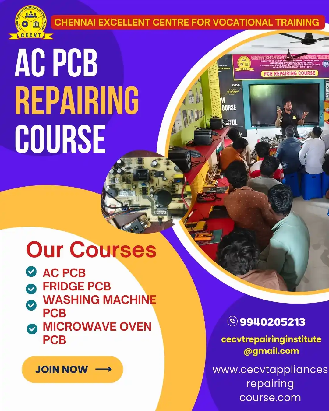 AC PCB Board Mechanic Course in East Delhi
