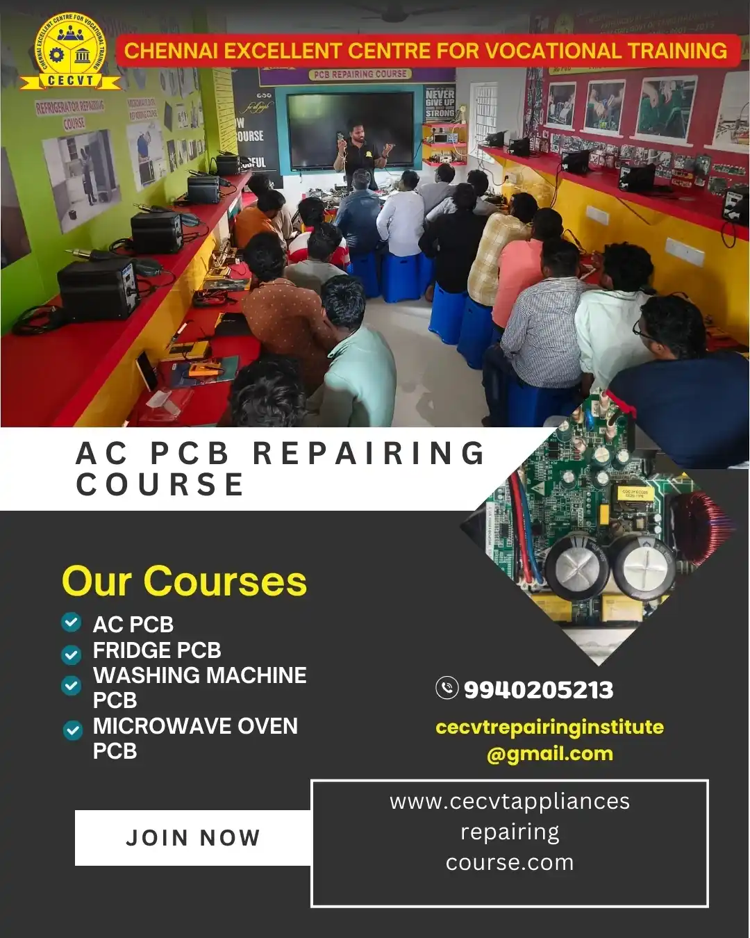 AC PCB Repairing Course in Nalbari, Assam
