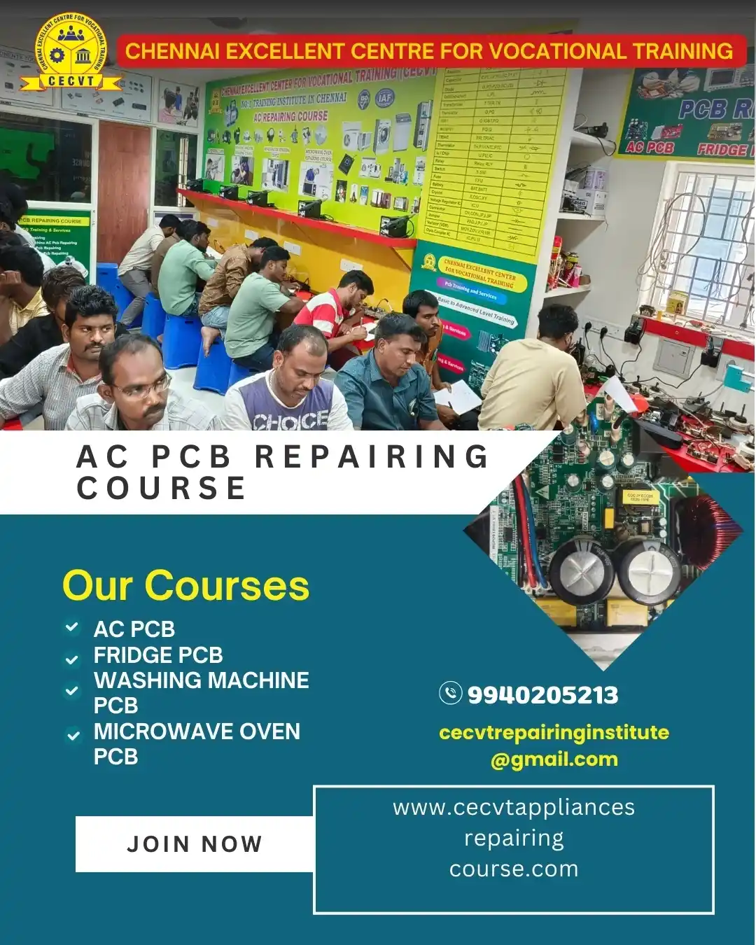 AC PCB Repairing Course in Ahiraula